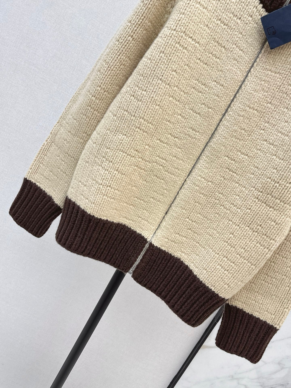 🔥Highest Quality🔥26FW New Wool-Knit Zip-Up Cardigan 🖤