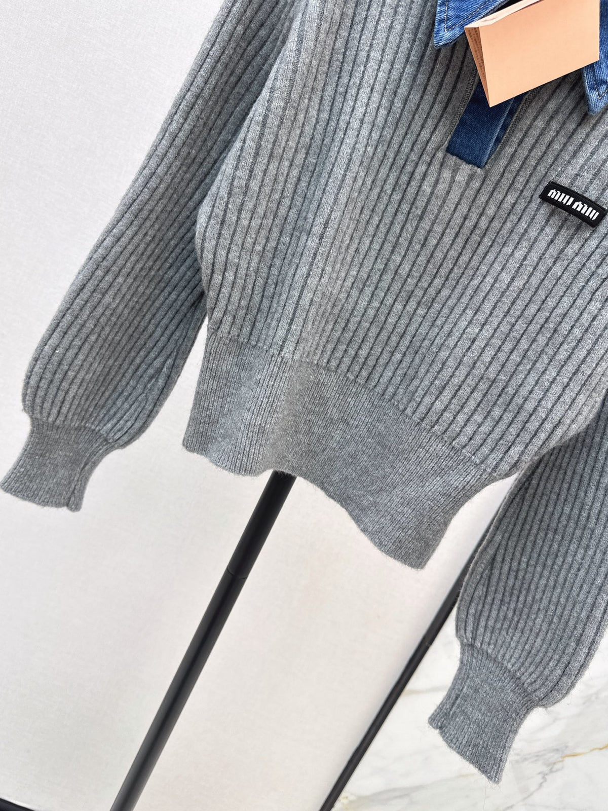 🔥Highest Quality🔥26FW New Collared Knit Sweater 🤍🩶
