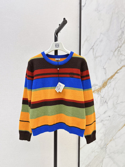 🔥Highest Quality🔥26FW New Rainbow-Hued Crewneck Sweater 💚