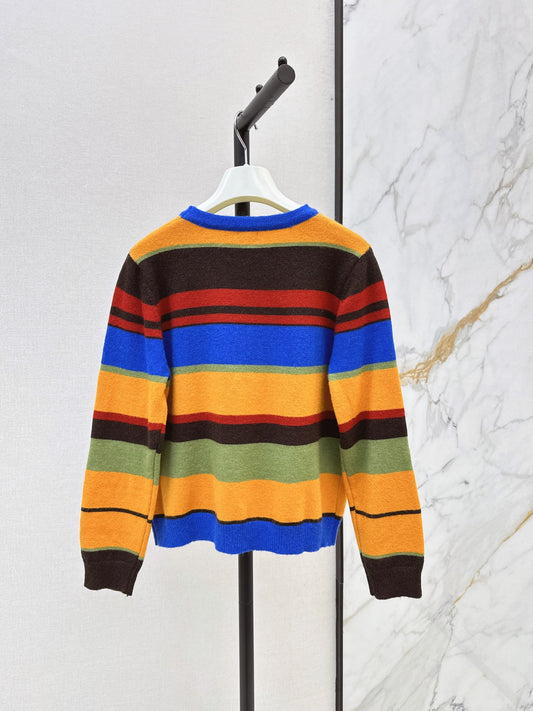 🔥Highest Quality🔥26FW New Rainbow-Hued Crewneck Sweater 💚