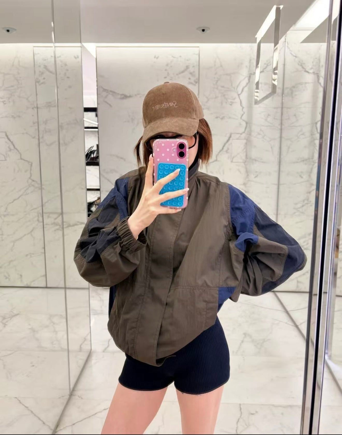 🔥Highest Quality🔥26FW New Color-Block Stand-Collar Trench Coat 🩶