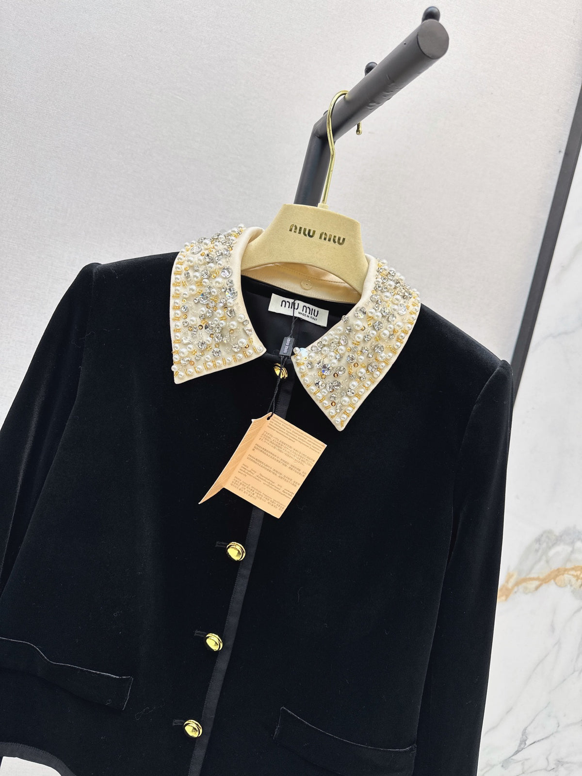 🔥Highest Quality🔥26FW New Velvet Cropped Jacket 🖤
