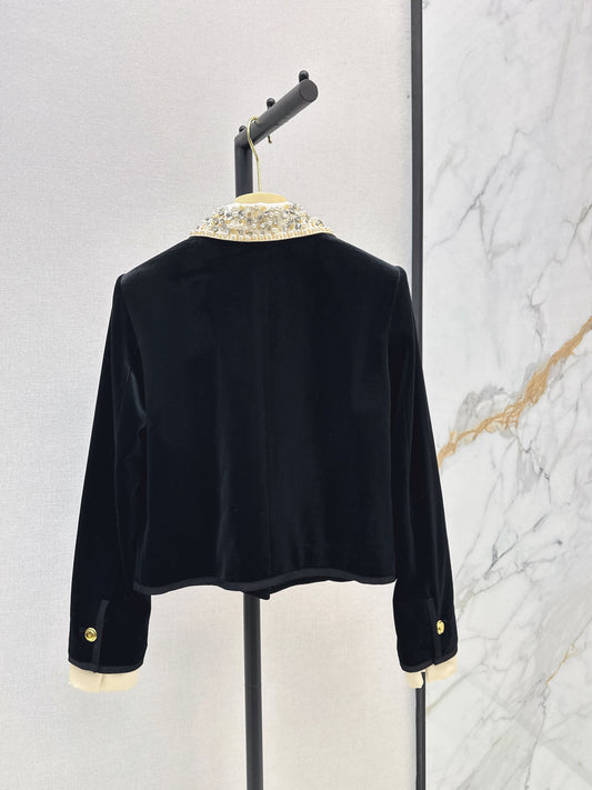 🔥Highest Quality🔥26FW New Velvet Cropped Jacket 🖤