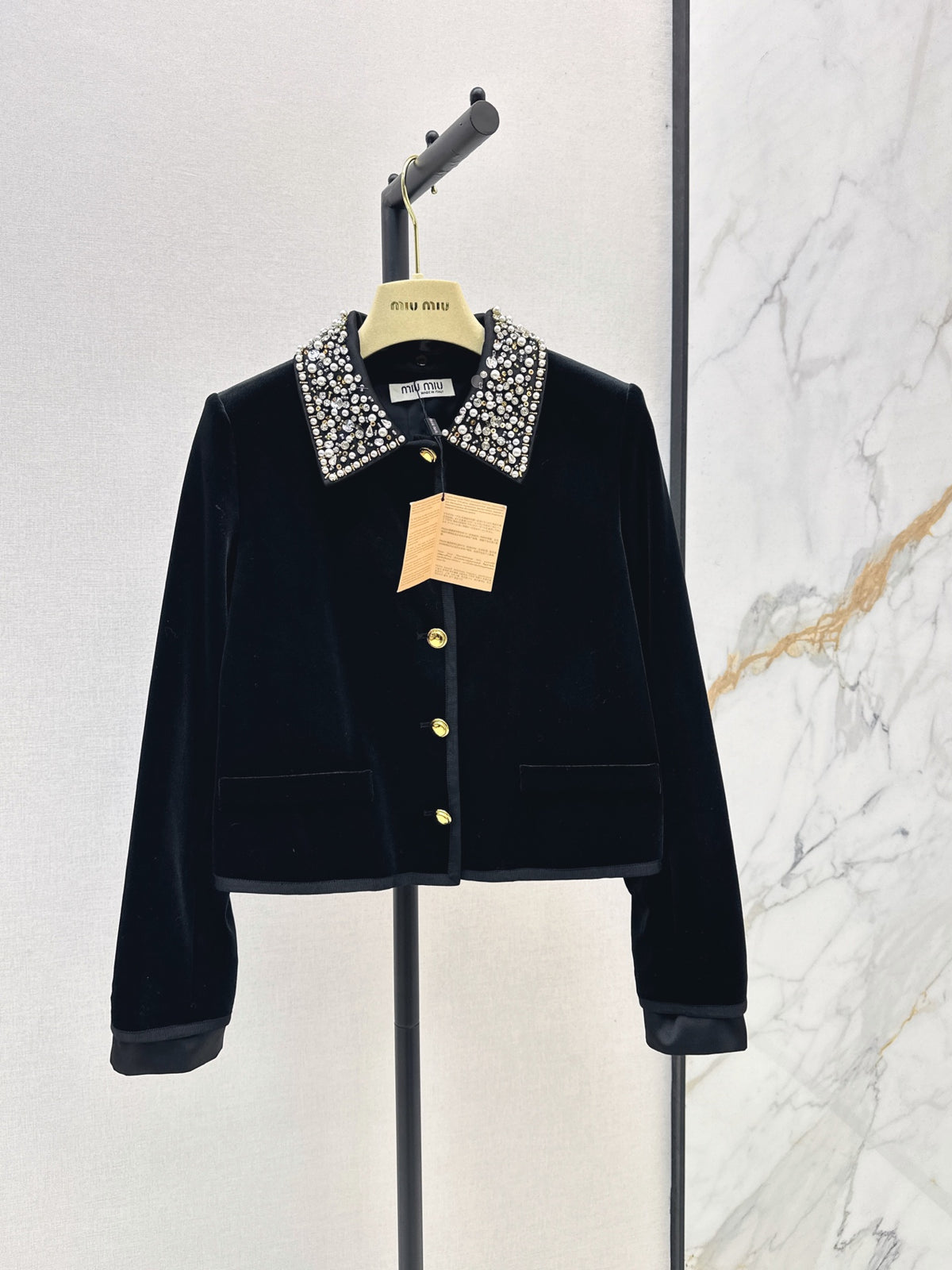 🔥Highest Quality🔥26FW New Velvet Cropped Jacket 🖤