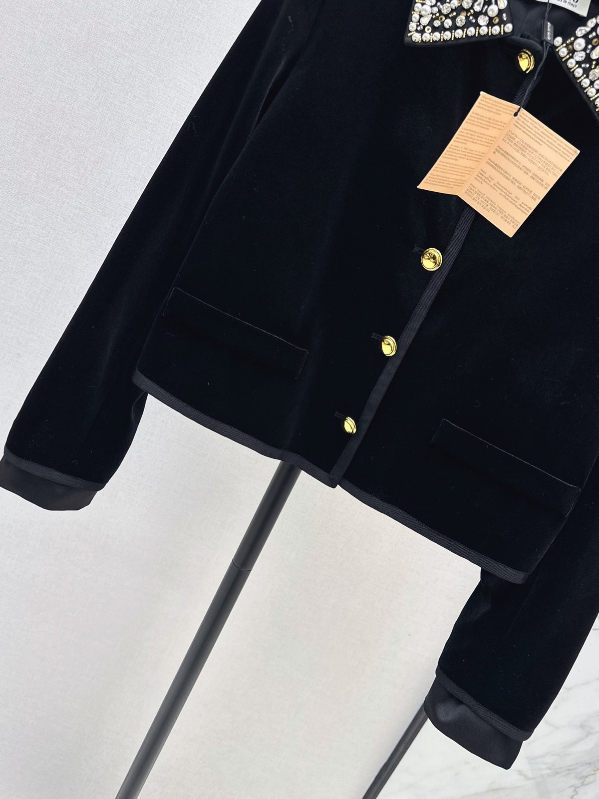 🔥Highest Quality🔥26FW New Velvet Cropped Jacket 🖤