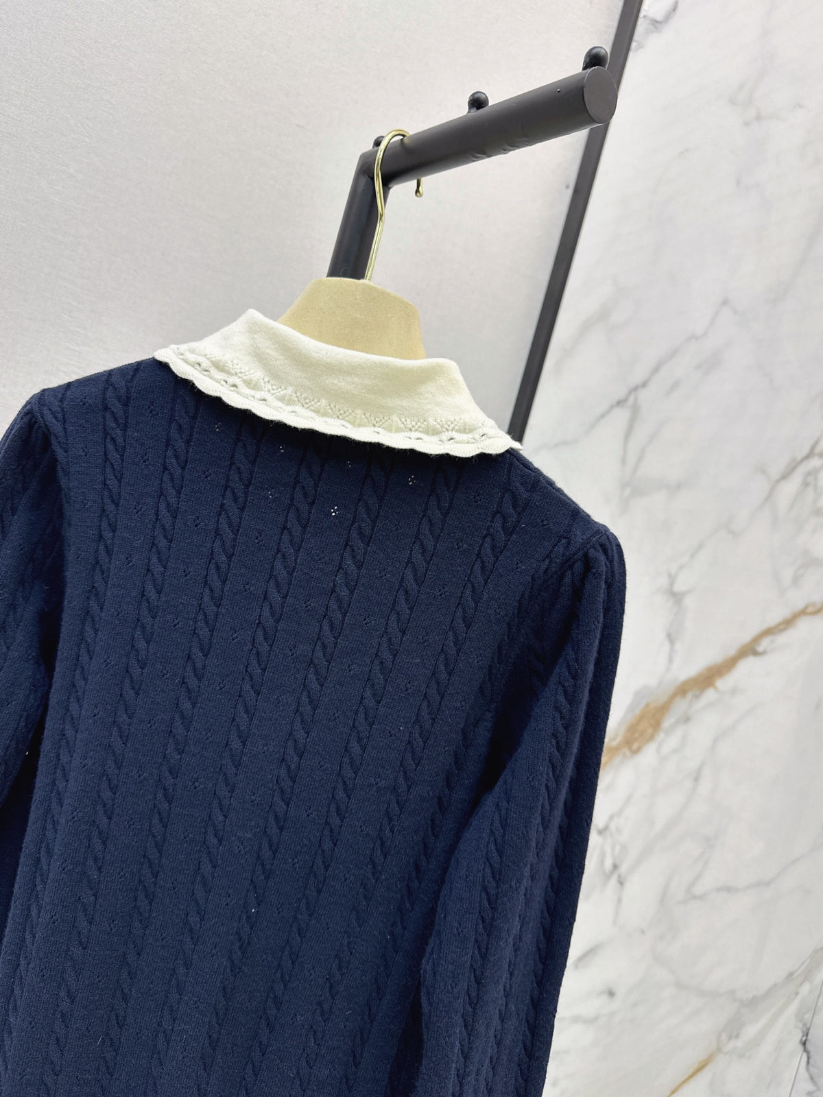 26FW New Color-Block Lapel Cardigan 🩶💙