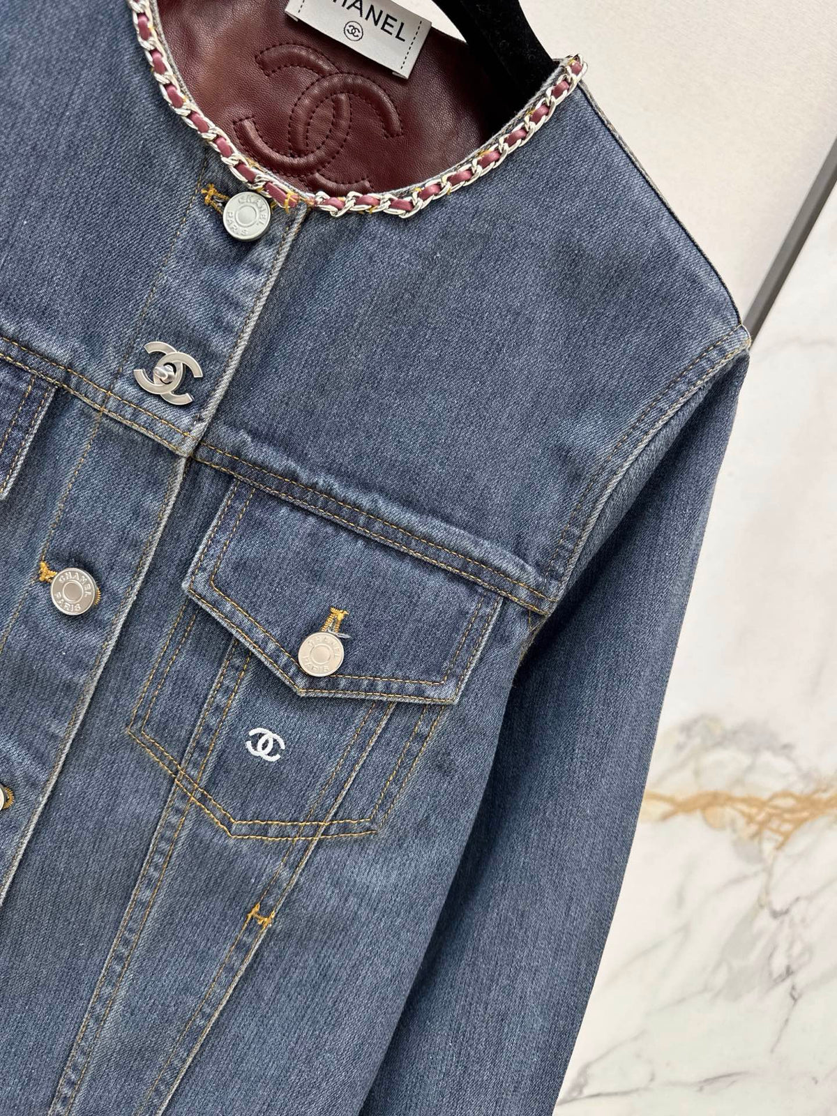 26FW New Denim Crew-Neck Jacket 💙