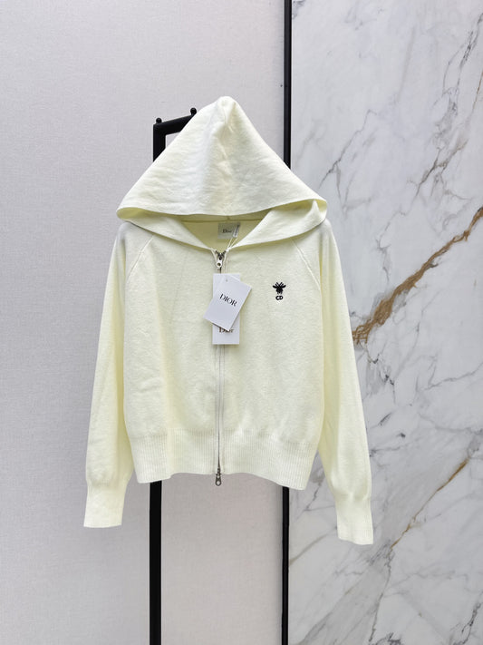 26FW New Casual Hooded Knit Cardigan 🤍🩶🖤