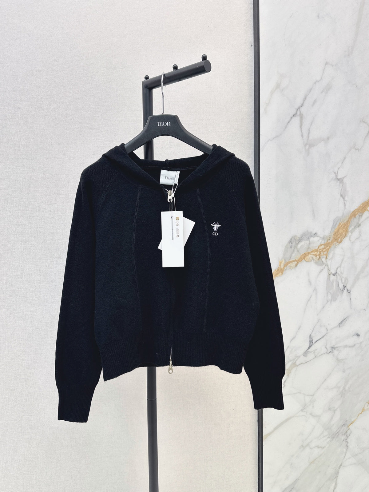 26FW New Casual Hooded Knit Cardigan 🤍🩶🖤