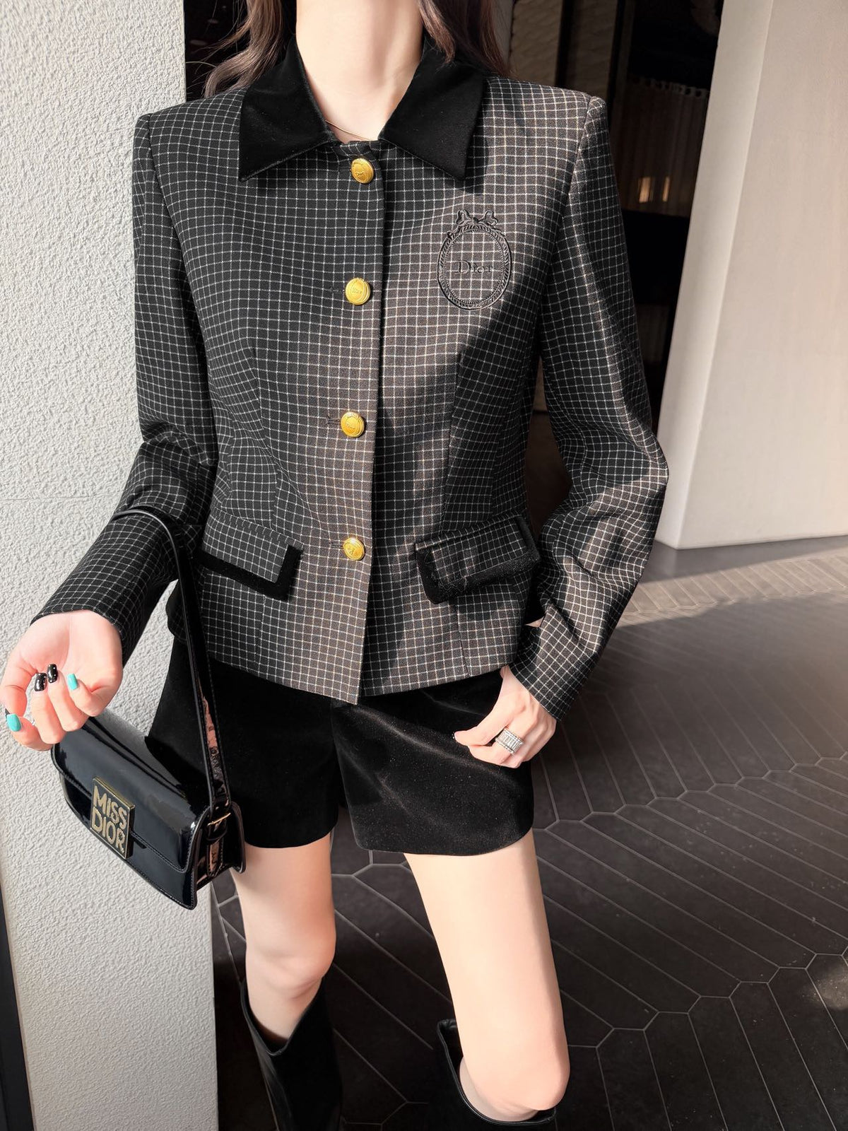 26FW New Collared Plaid Jacket 🖤