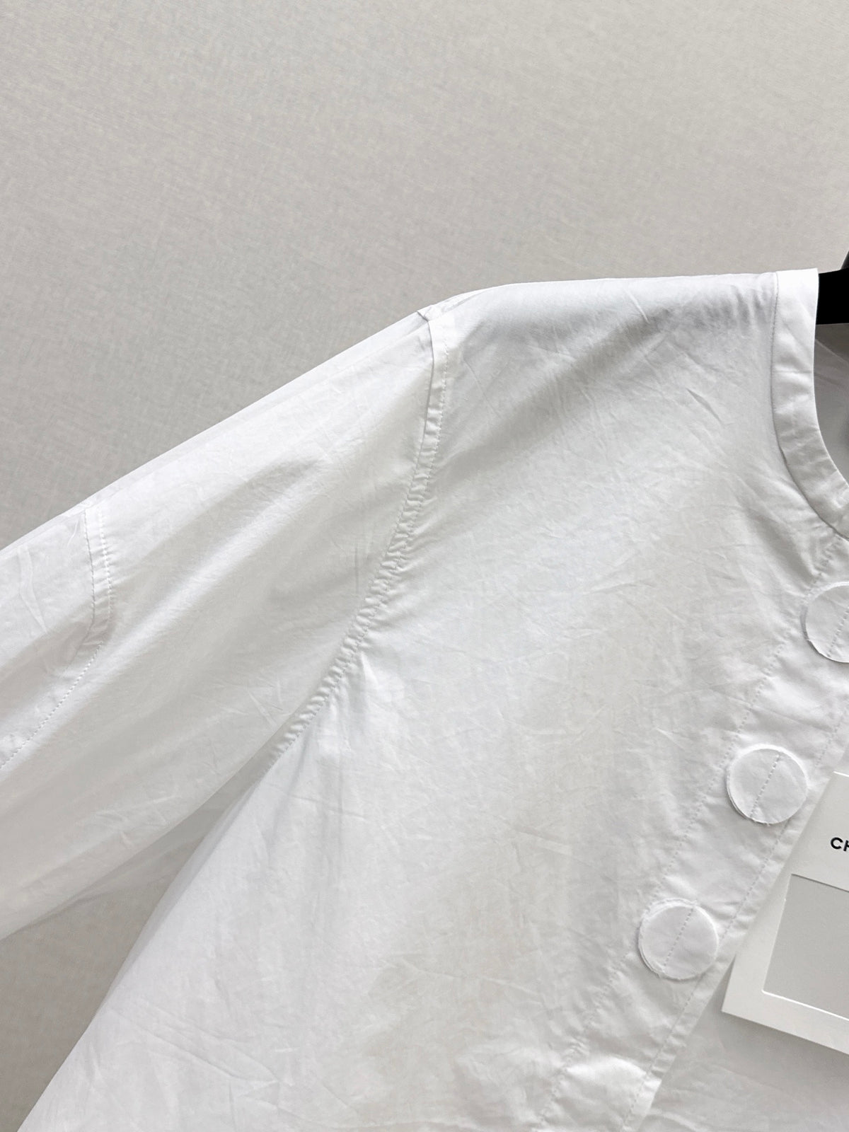 🔥Highest Quality🔥26FW New White Shirt with Embroidered Logo Detail 🤍
