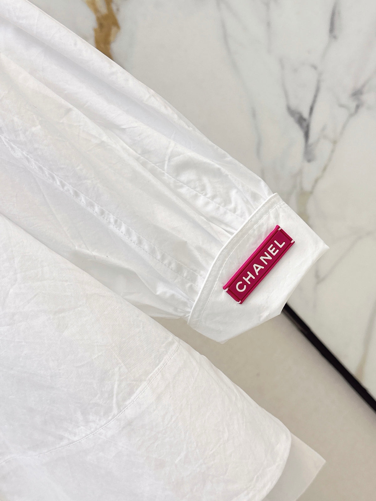 🔥Highest Quality🔥26FW New White Shirt with Embroidered Logo Detail 🤍