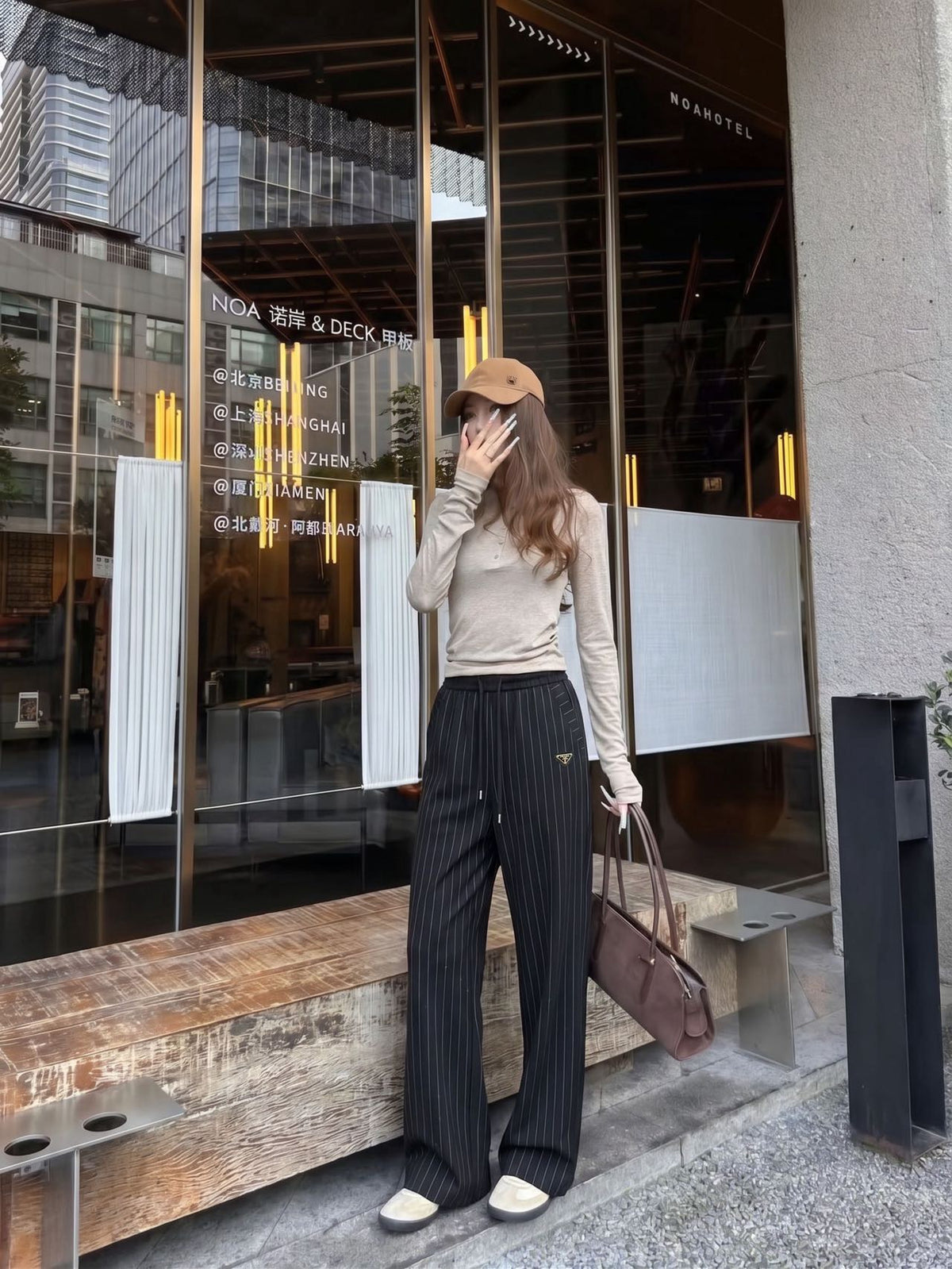 26FW New Striped Wool Wide-Leg Trousers 🩶🖤