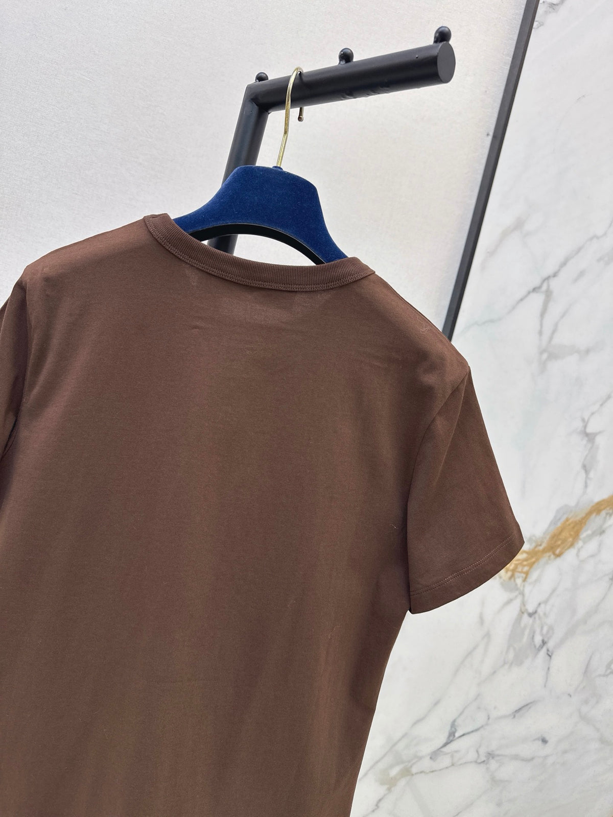 26FW New Crew-Neck T-Shirt with Pocket & Patchwork Detail 🤎