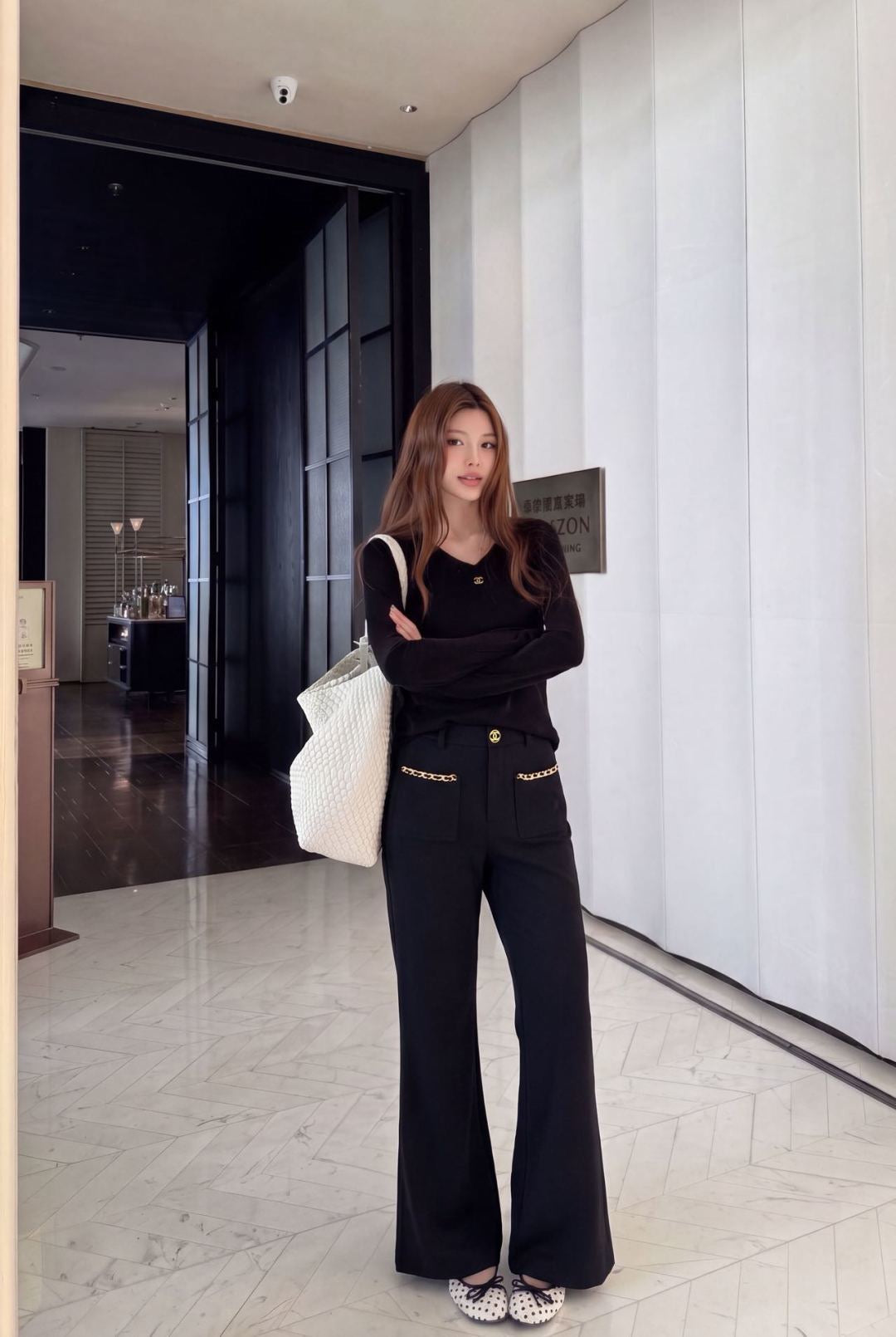 26FW New Chain-Detail Flared Trousers 🖤