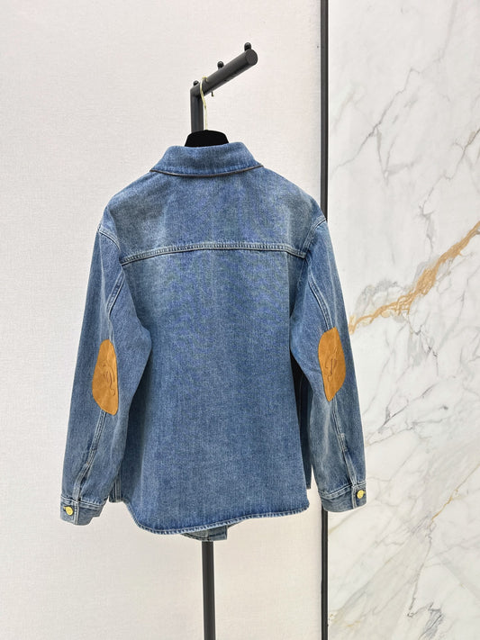 🔥Highest Quality🔥26FW New Heavily Embellished Denim Shirt 🩵