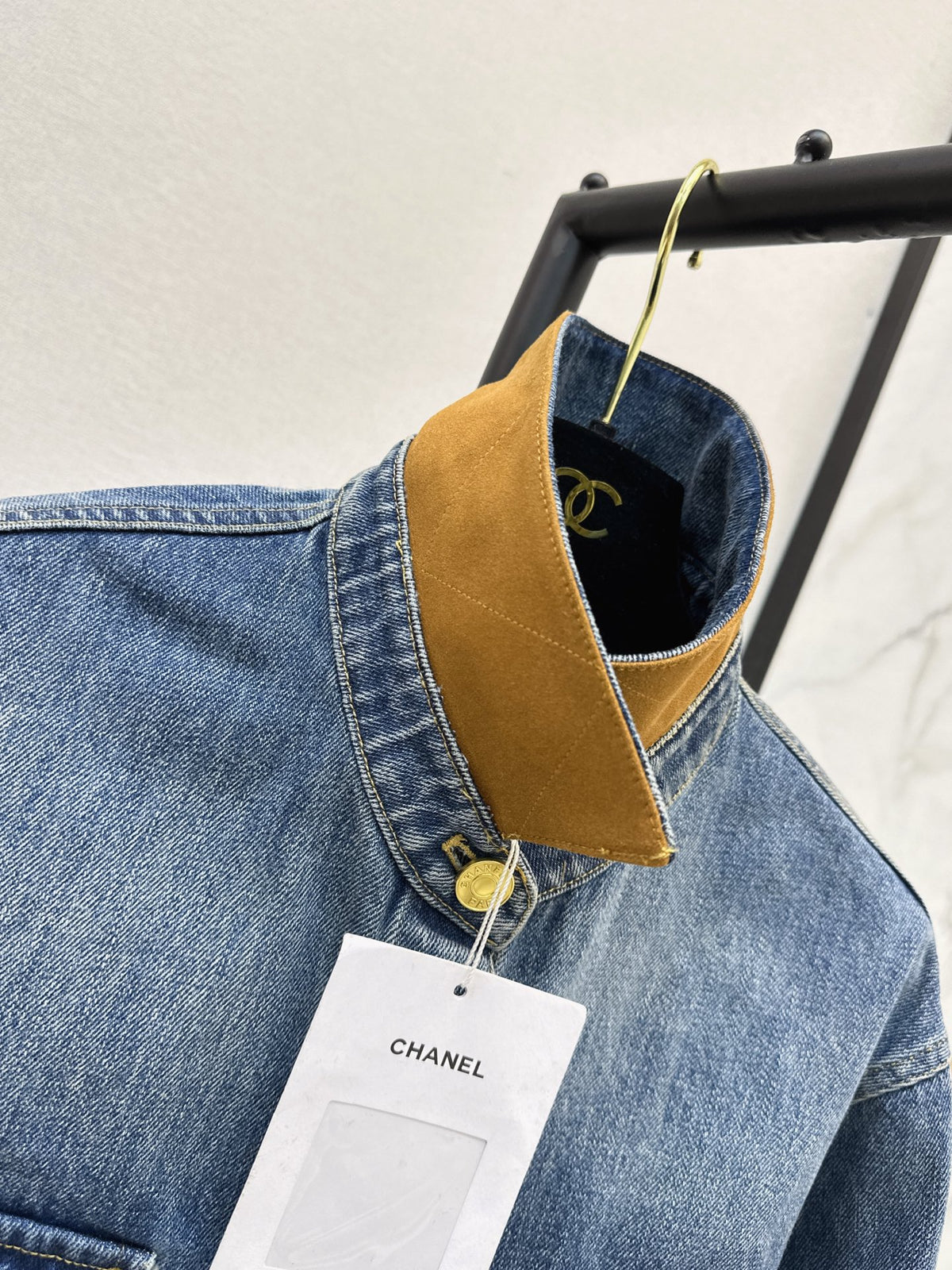🔥Highest Quality🔥26FW New Heavily Embellished Denim Shirt 🩵