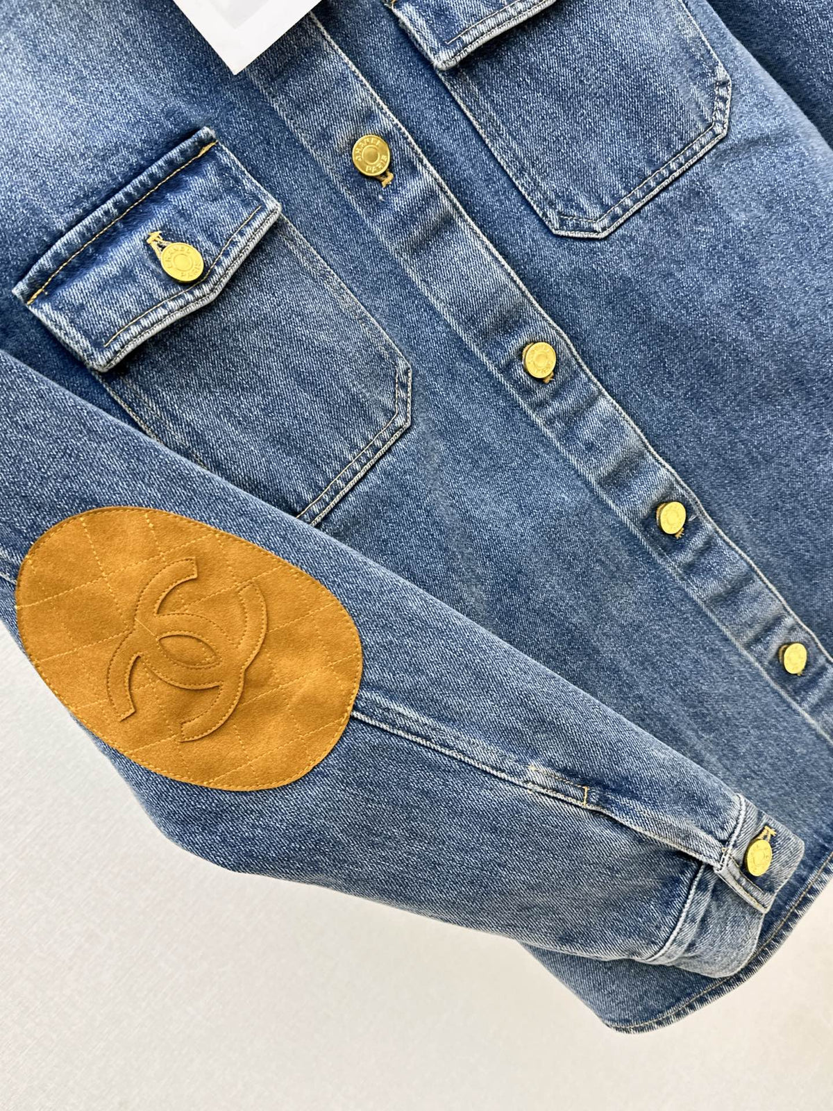🔥Highest Quality🔥26FW New Heavily Embellished Denim Shirt 🩵