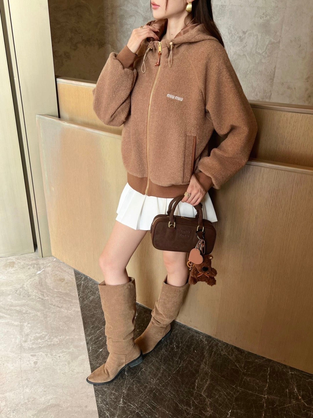 26FW New Hooded Teddy Coat 🤎🩶