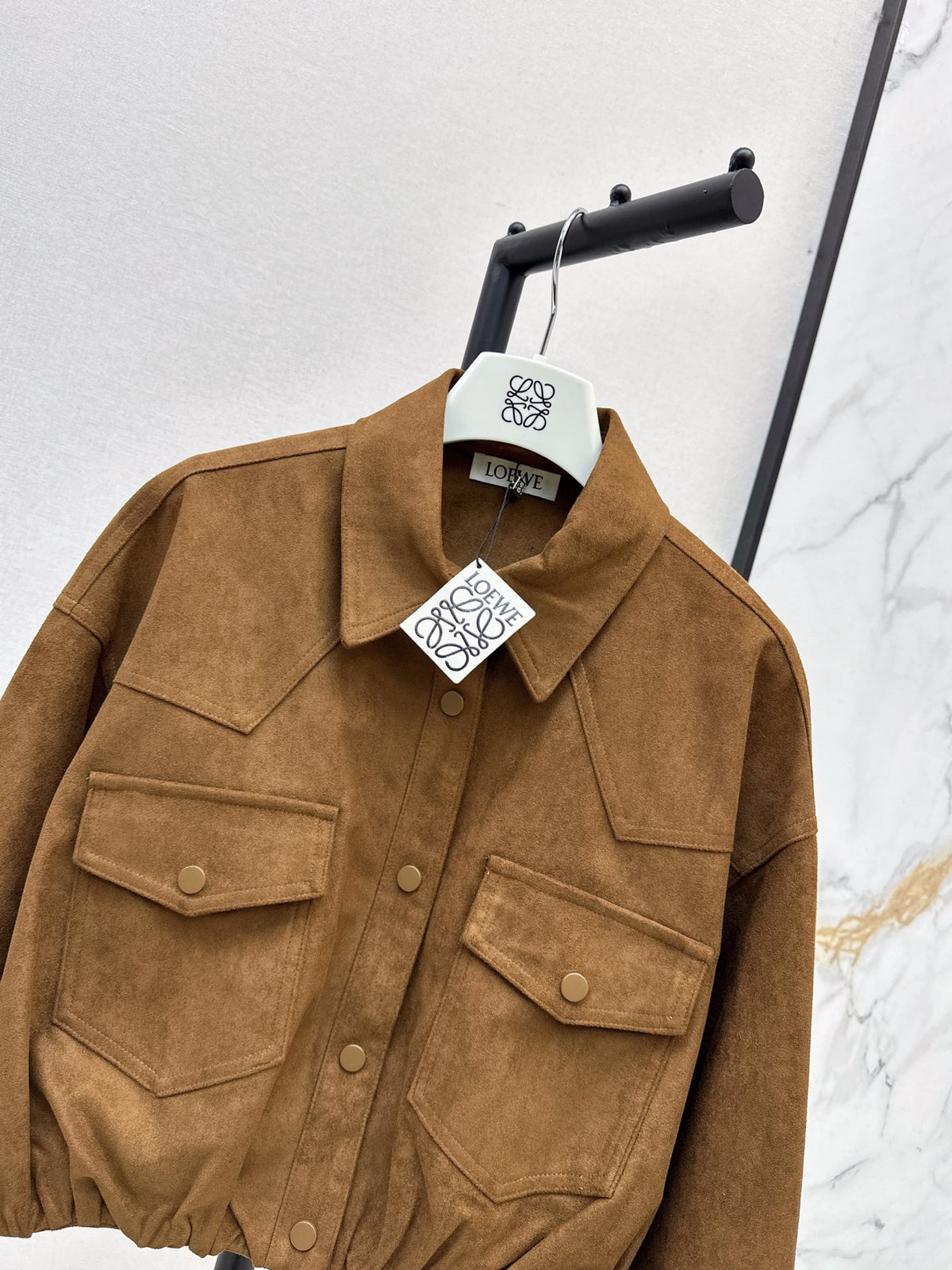 26FW New Faux Suede Cropped Jacket 🤎