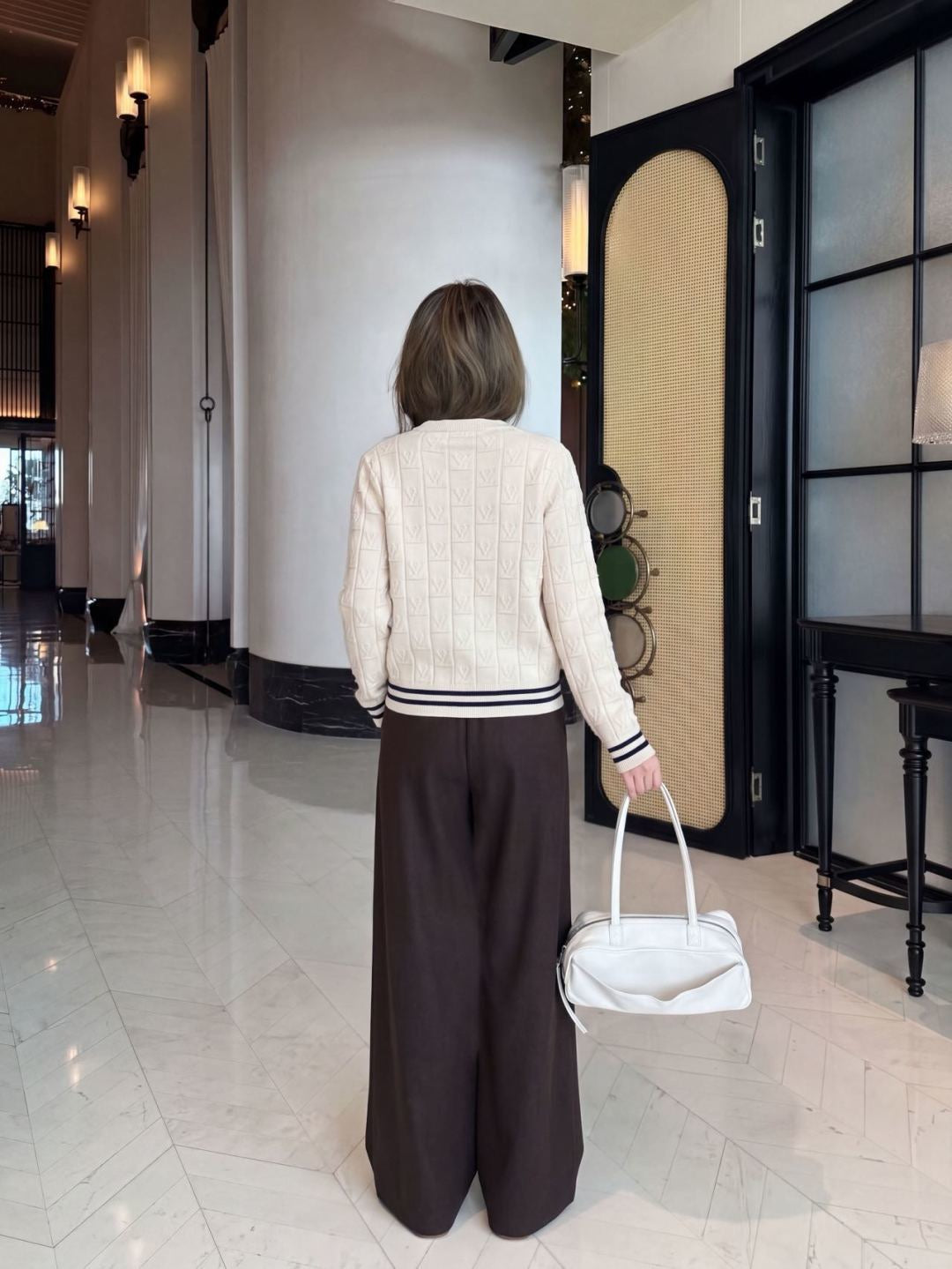 26FW New Straight-Leg Wide-Leg Trousers with Triangular Logo Detail 🤎💙🖤