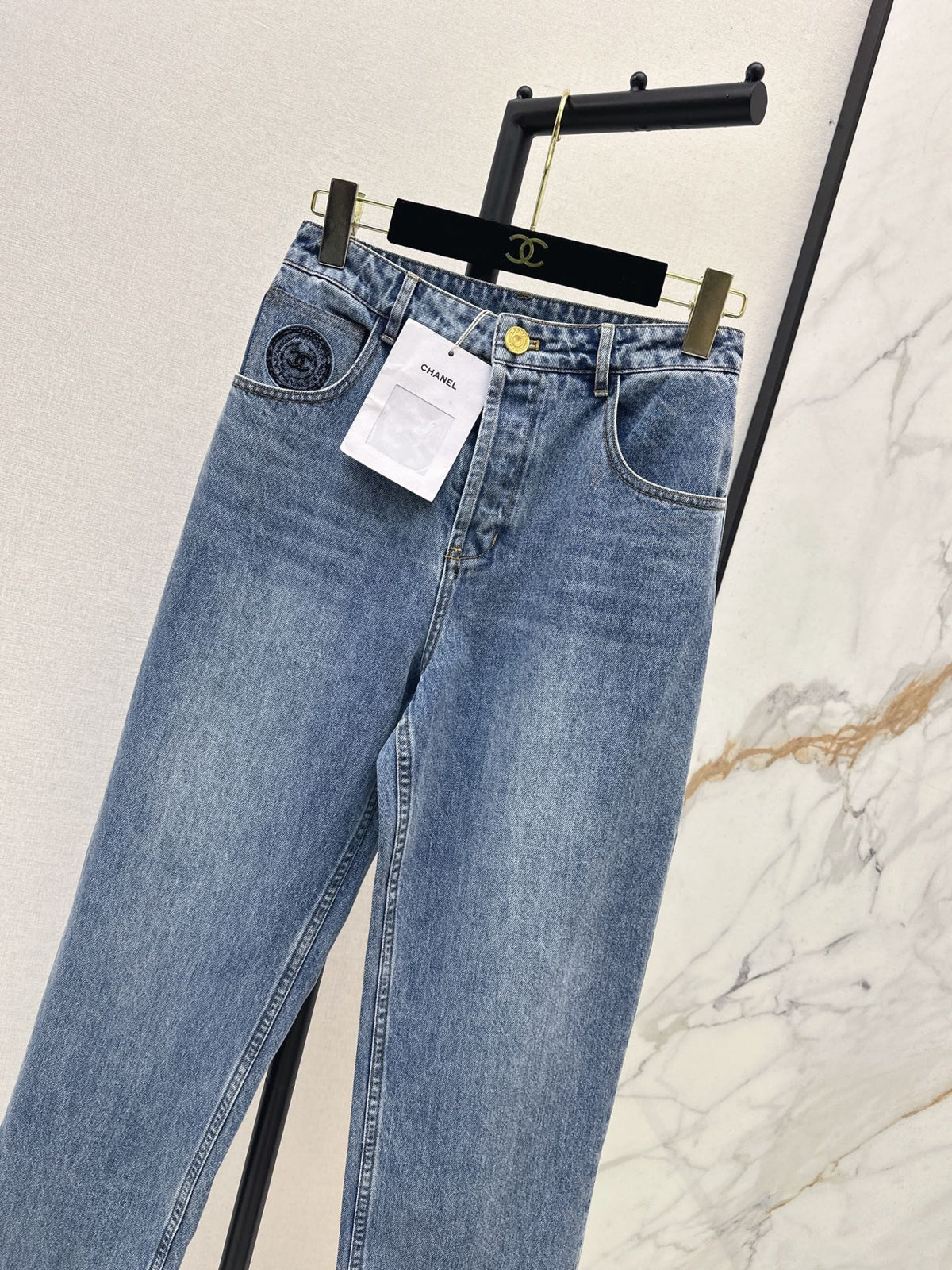26FW New Stamp Logo Jeans 🩵