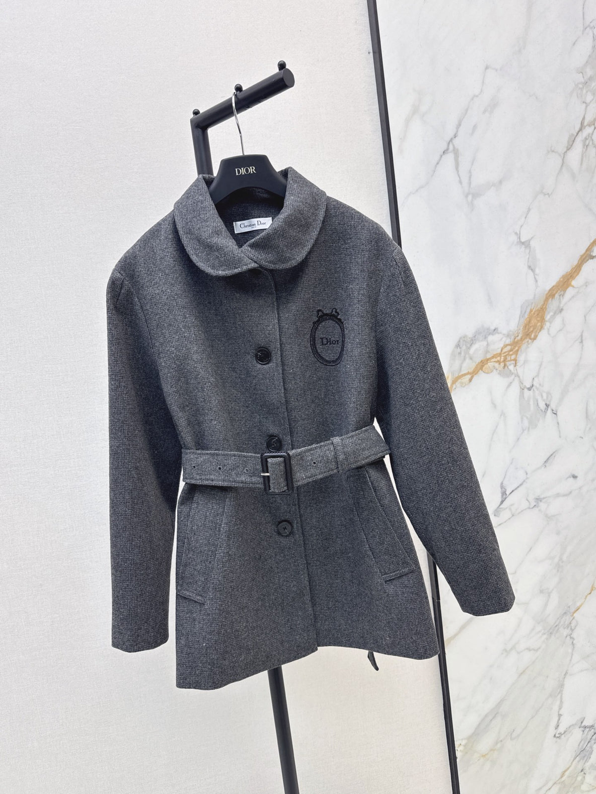 26FW New Lapel Mid-Length Coat 🩶