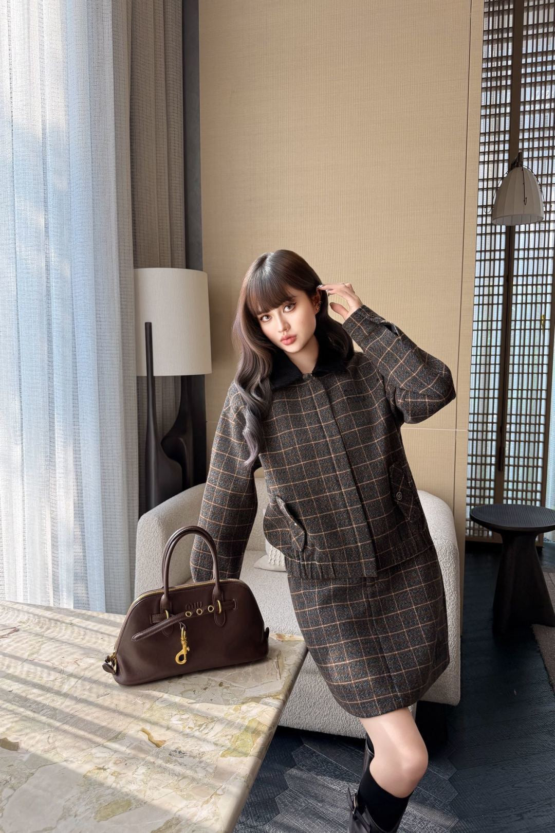 26FW New Vintage Plaid Set 🤎