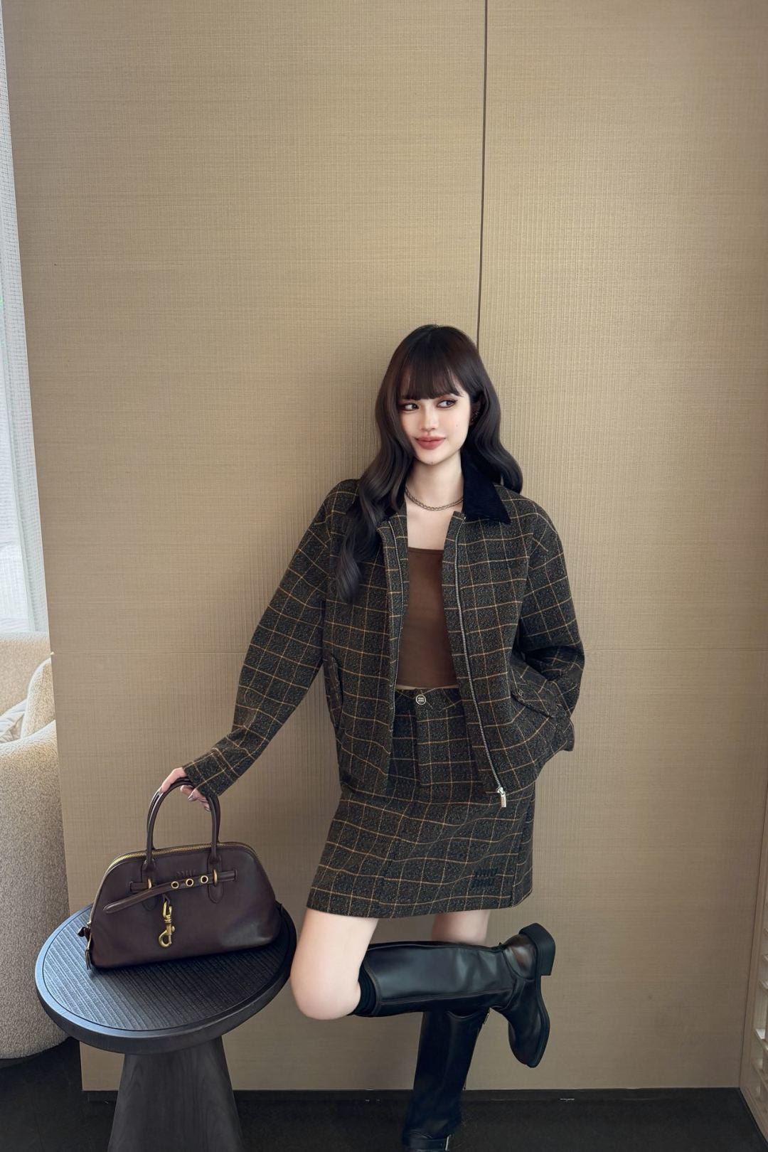 26FW New Vintage Plaid Set 🤎