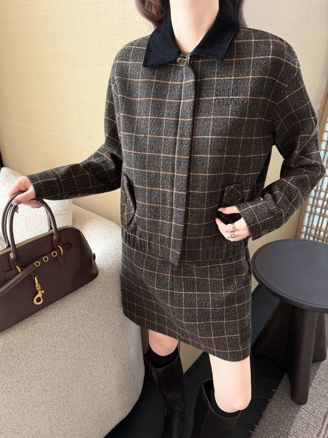 26FW New Vintage Plaid Set 🤎