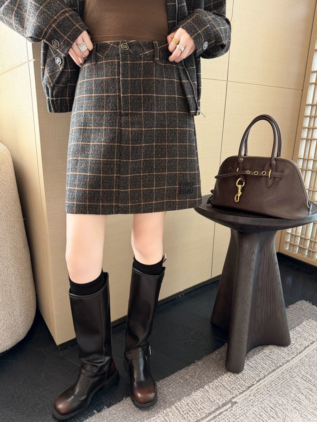 26FW New Vintage Plaid Set 🤎