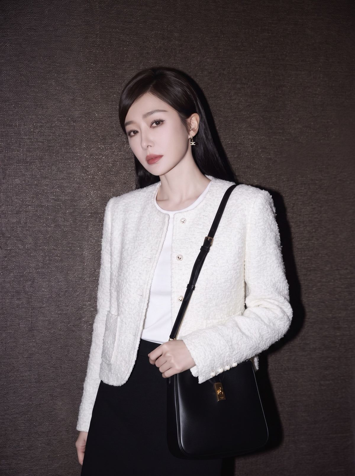 26FW New Cream-Colored Cropped Knit Jacket 🤍