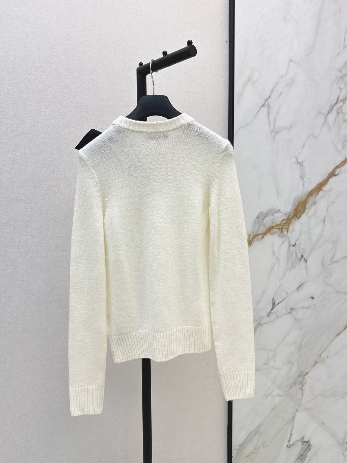 🔥Highest Quality🔥26FW New Bow-Detail Crewneck Sweater 🤍🩶