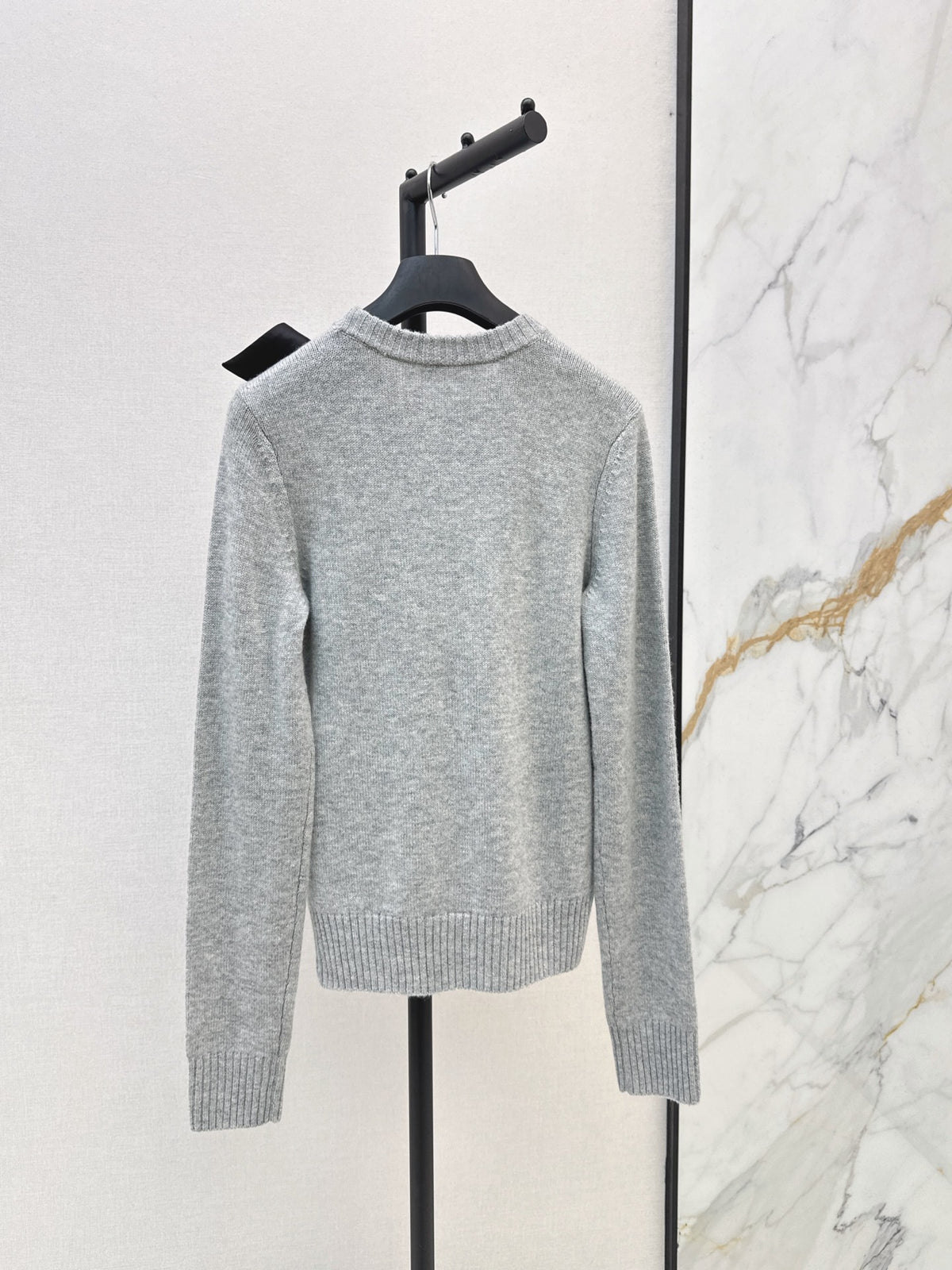 🔥Highest Quality🔥26FW New Bow-Detail Crewneck Sweater 🤍🩶