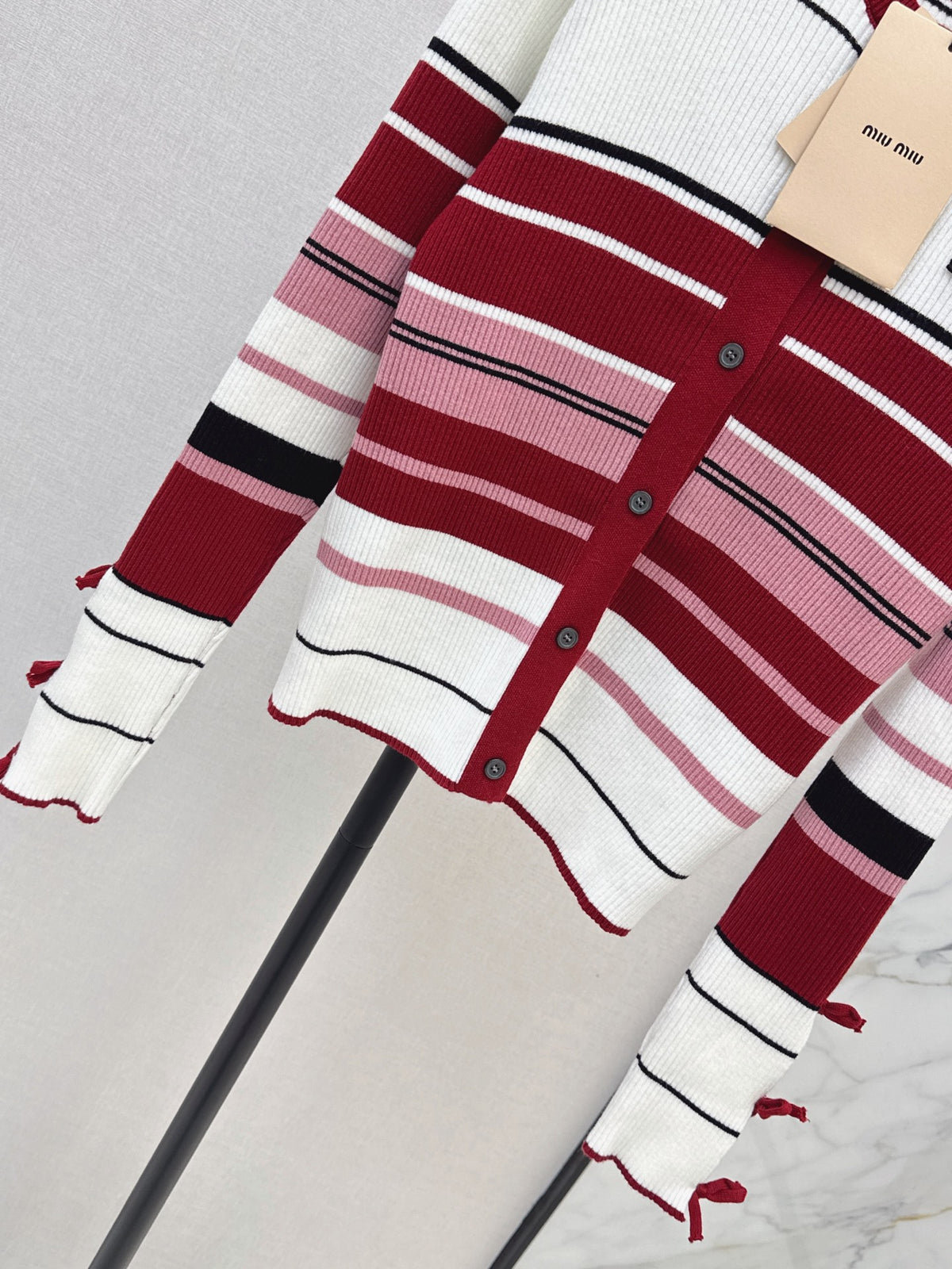 🎄Xmas🎄26FW New Crew-Neck Striped Cardigan ❤️