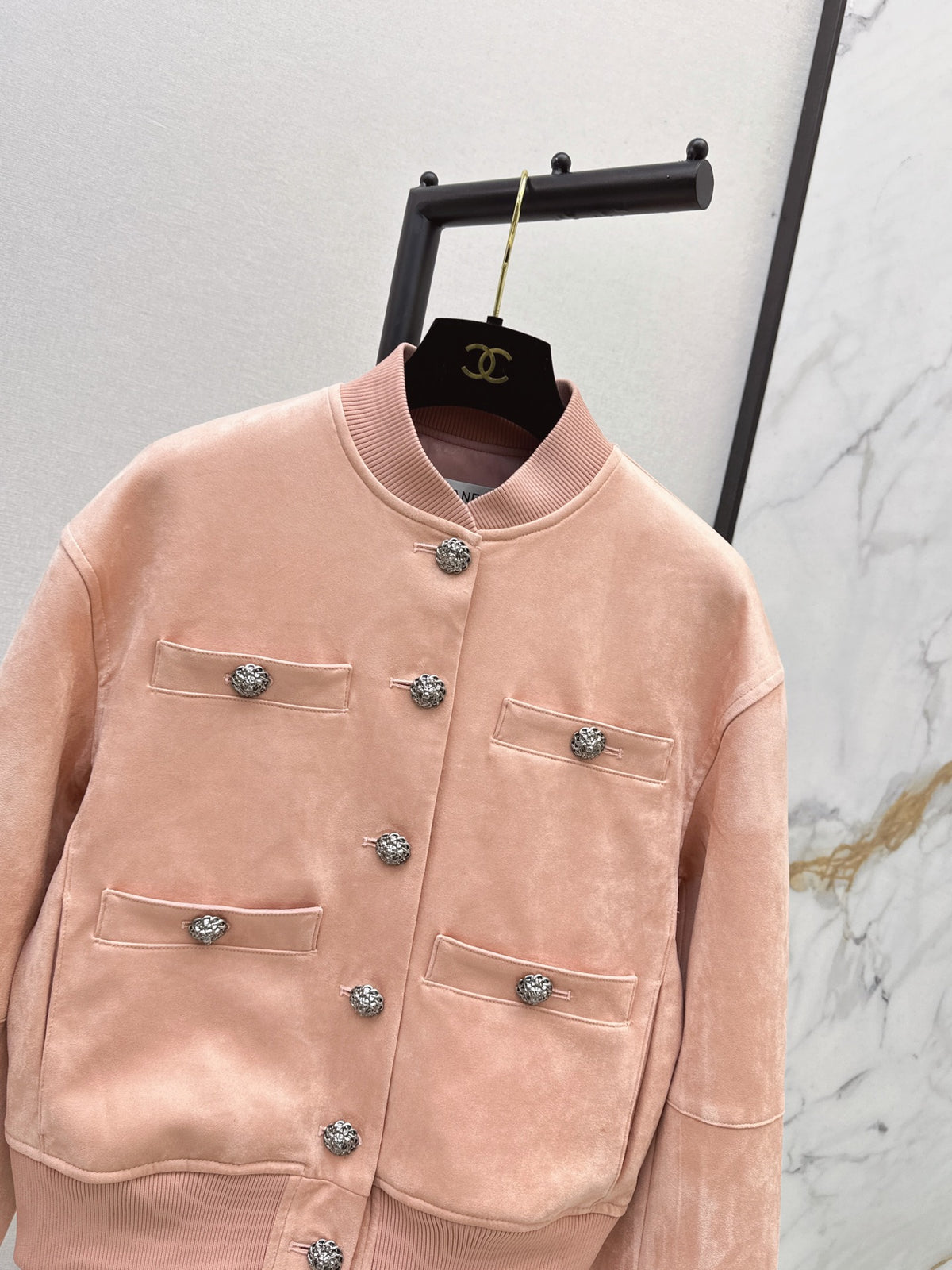 26FW New Peach Pink Varsity Jacket ❤️
