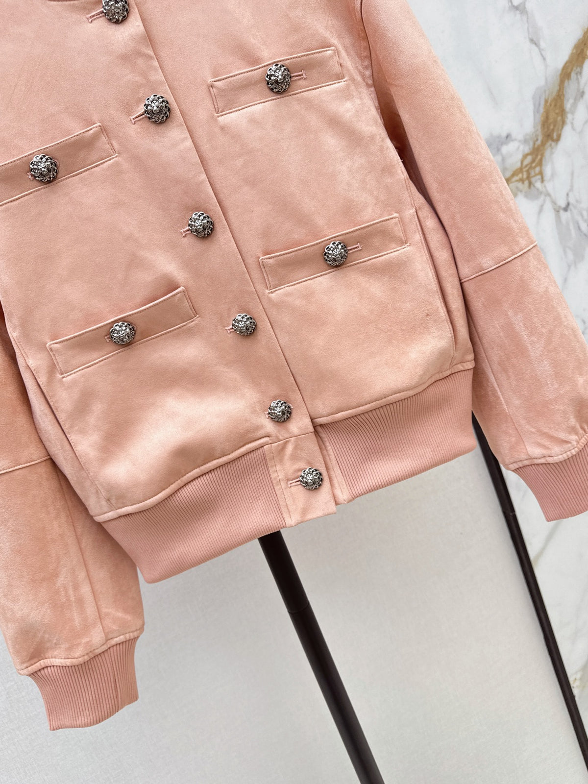 26FW New Peach Pink Varsity Jacket ❤️