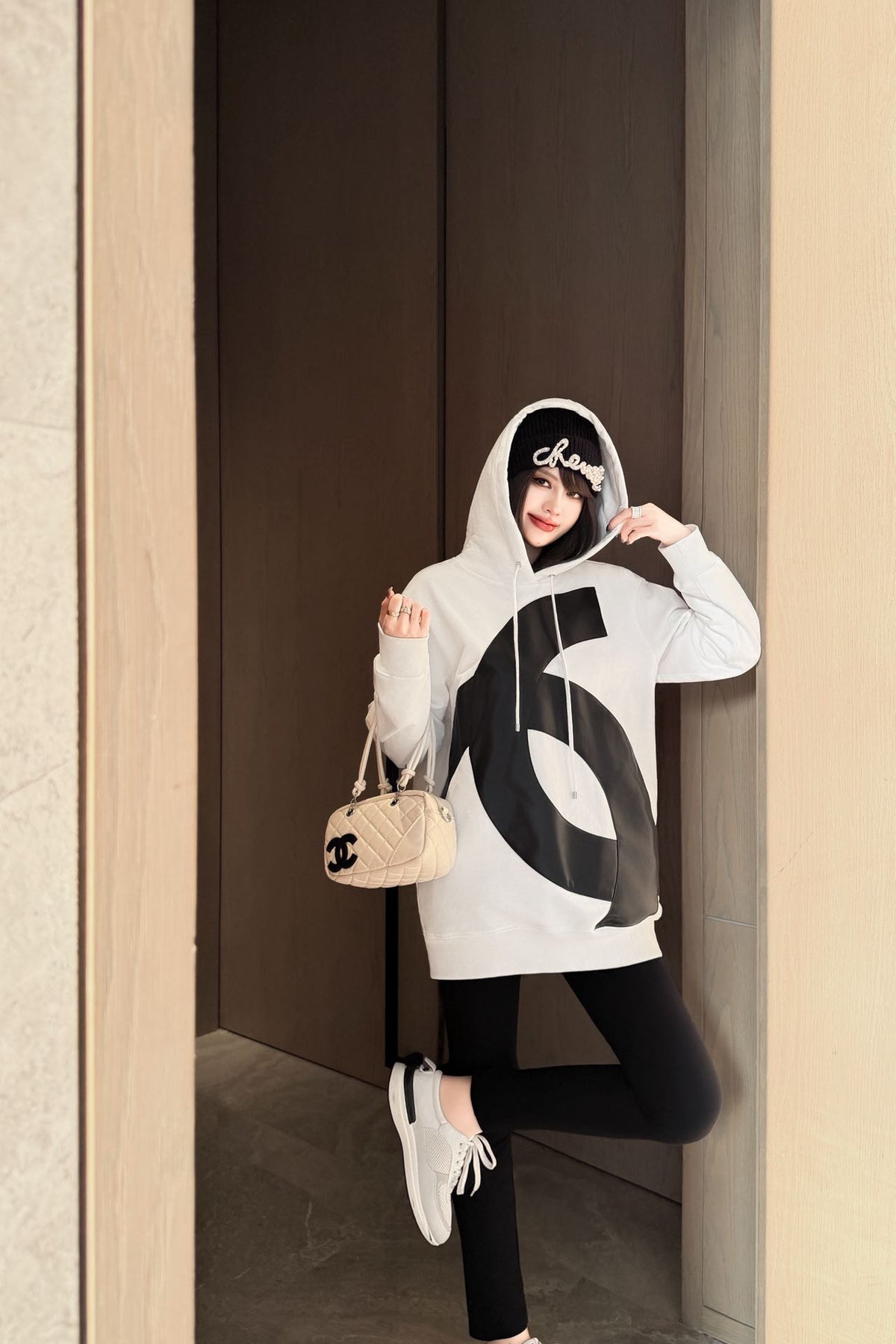 26FW New "Coco Girl" Sweatshirt Dress 🤍🖤