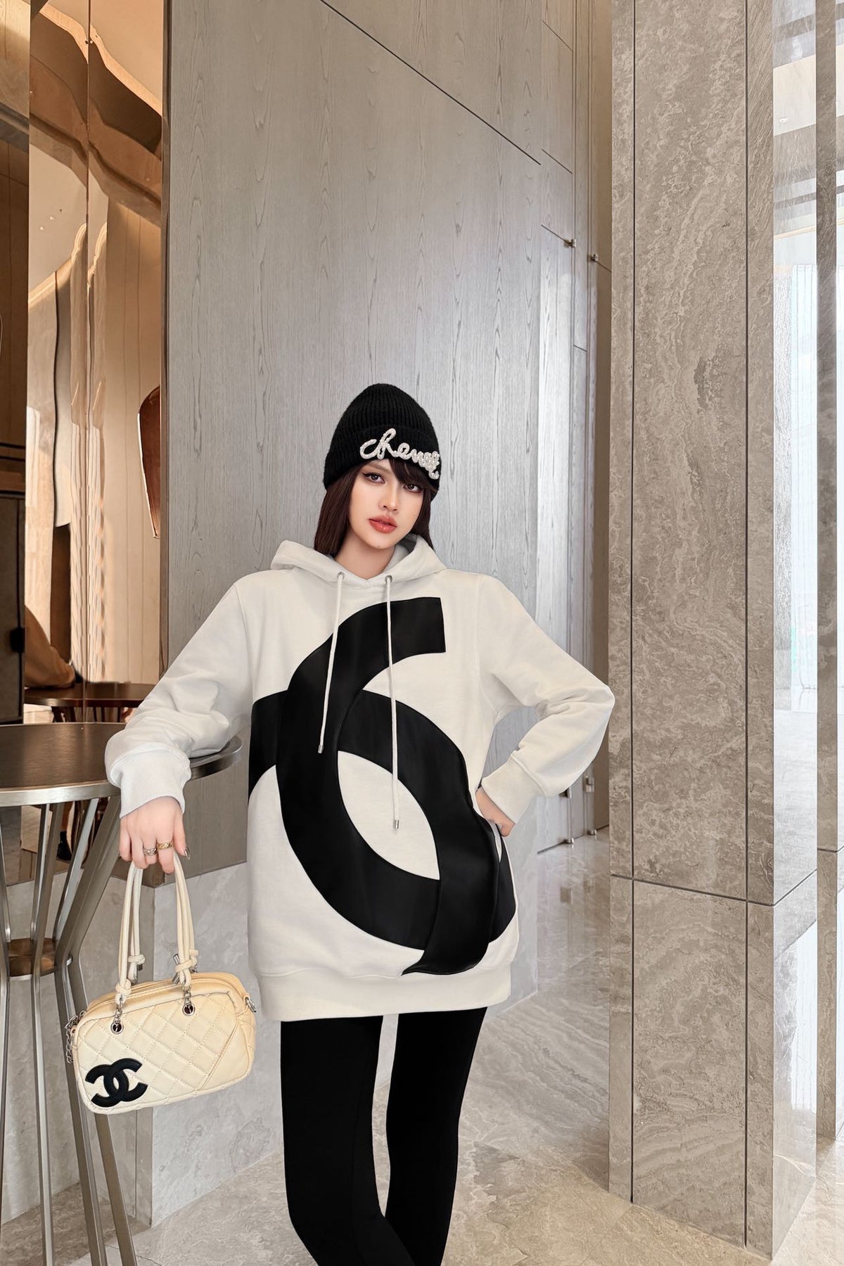 26FW New "Coco Girl" Sweatshirt Dress 🤍🖤
