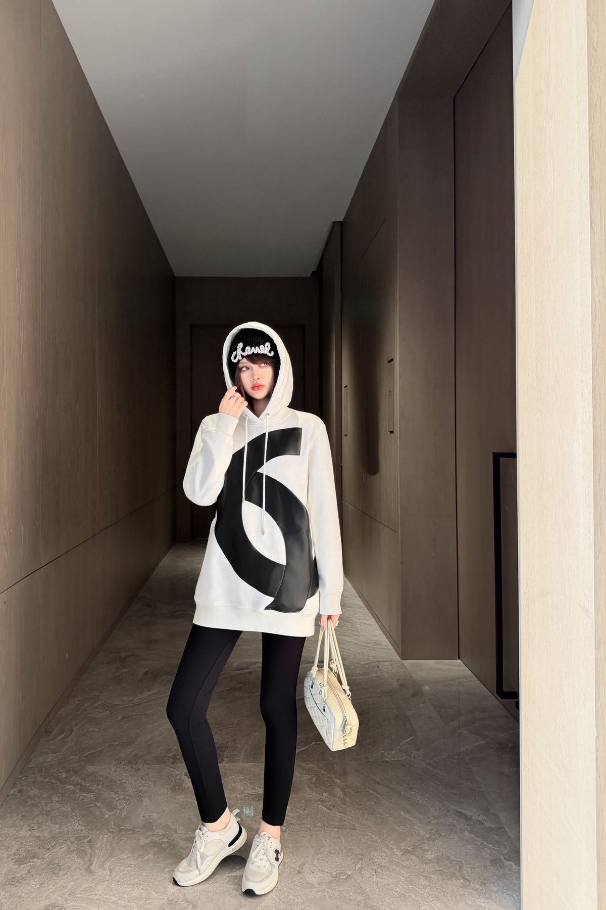 26FW New "Coco Girl" Sweatshirt Dress 🤍🖤