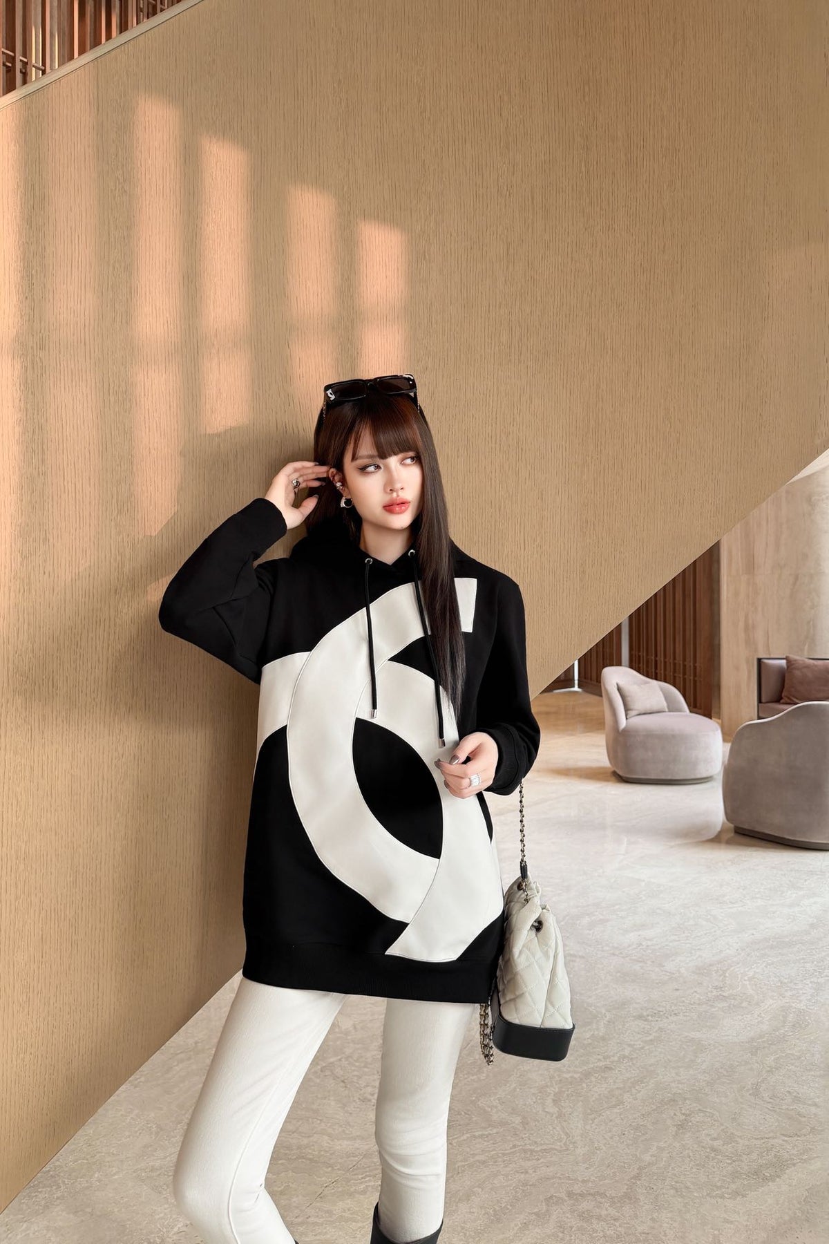 26FW New "Coco Girl" Sweatshirt Dress 🤍🖤