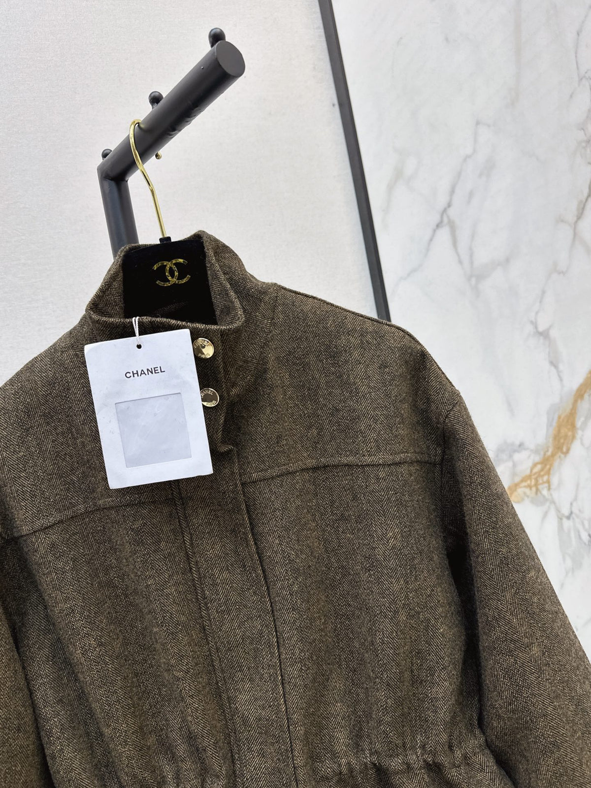 26FW New Drawstring-Waist Stand-Collar Jacket 🤎
