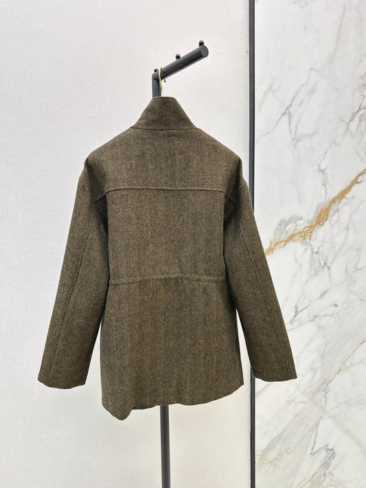 26FW New Drawstring-Waist Stand-Collar Jacket 🤎