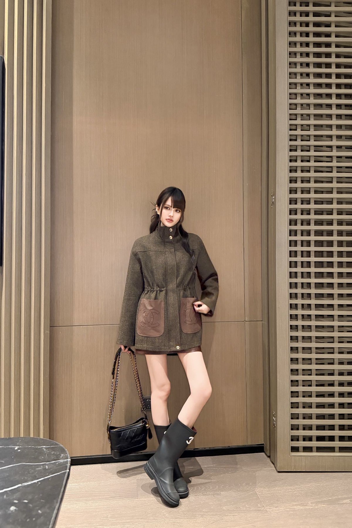 26FW New Drawstring-Waist Stand-Collar Jacket 🤎