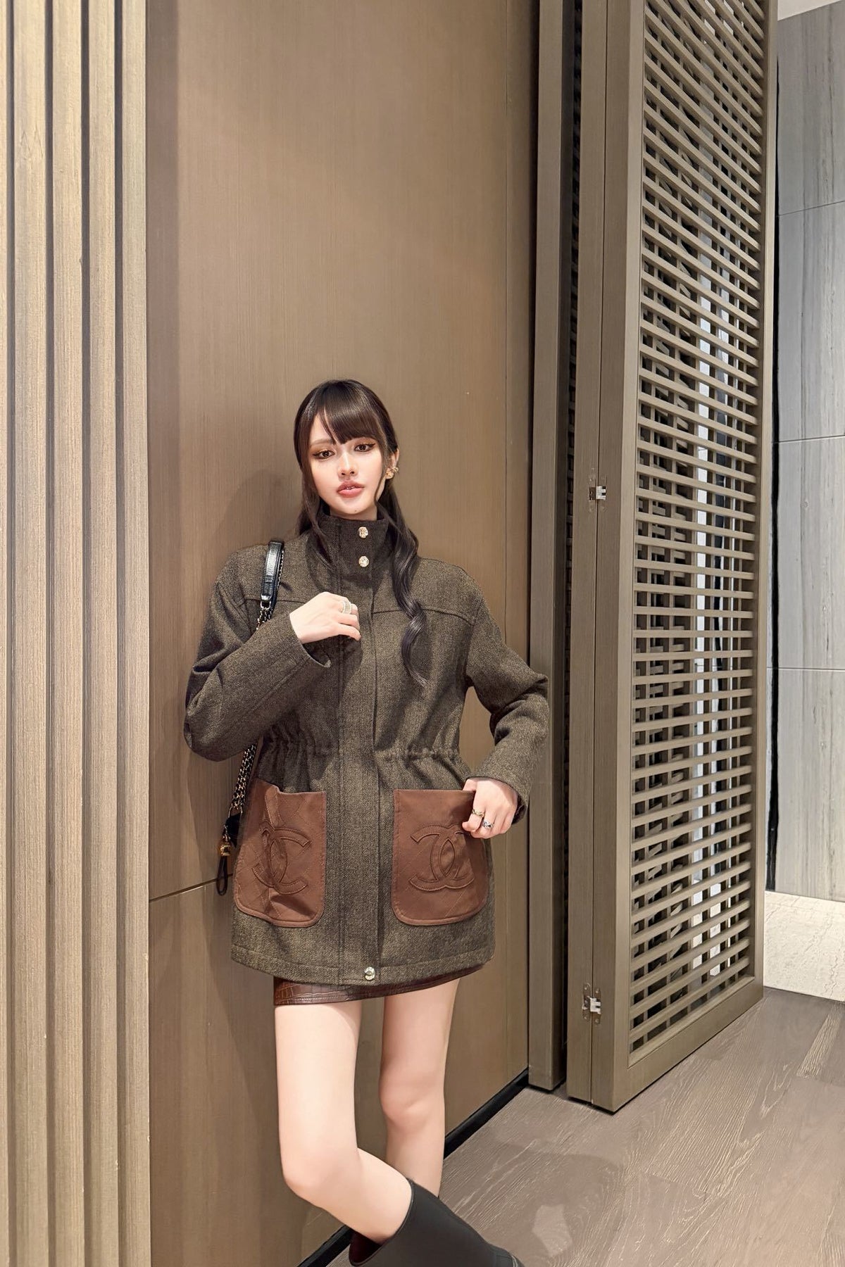 26FW New Drawstring-Waist Stand-Collar Jacket 🤎