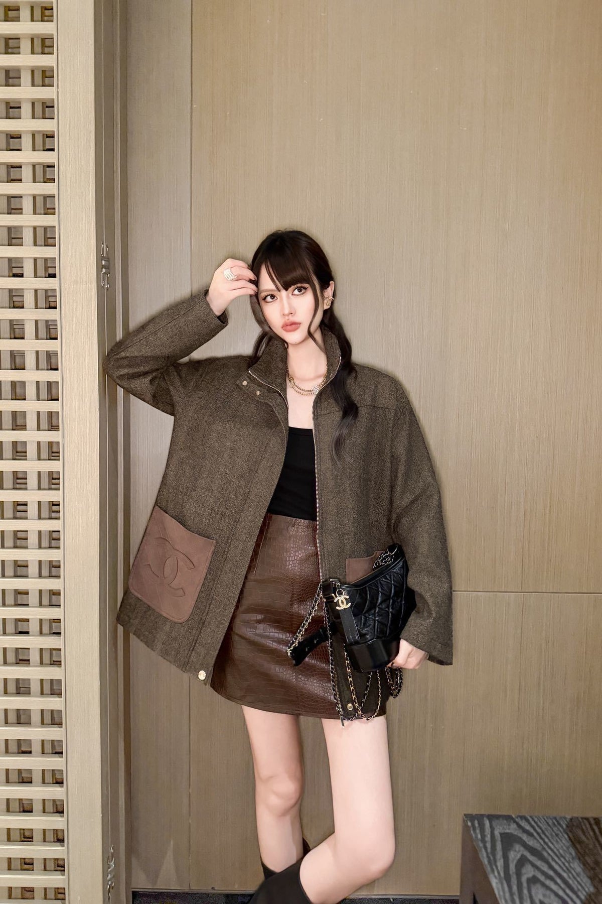 26FW New Drawstring-Waist Stand-Collar Jacket 🤎
