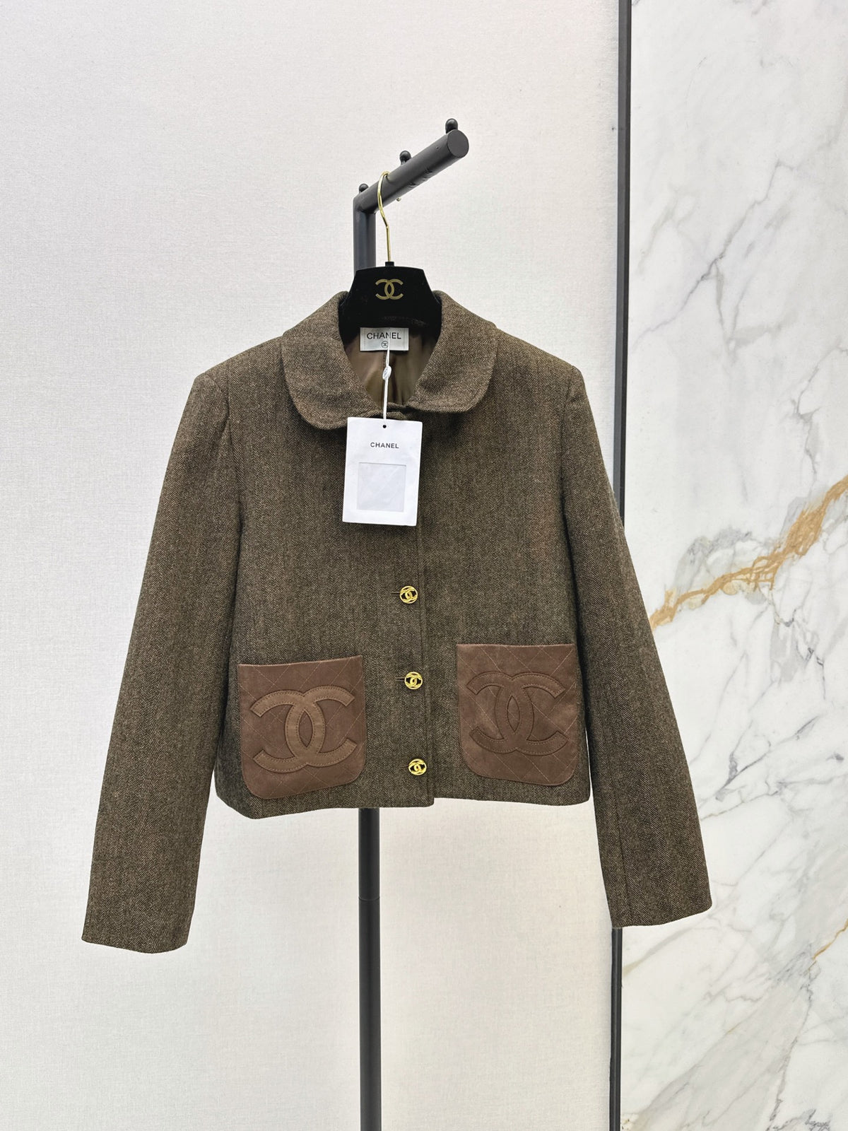 26FW New Collared Cropped Jacket 🤎