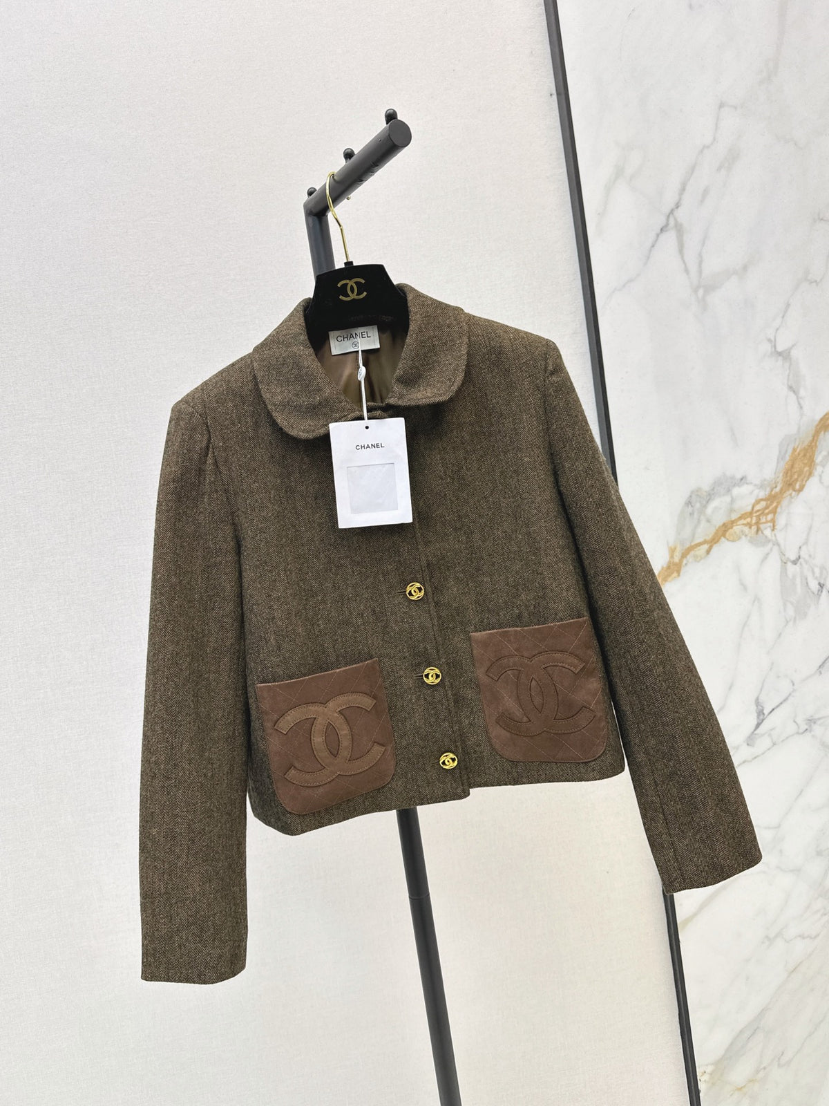 26FW New Collared Cropped Jacket 🤎