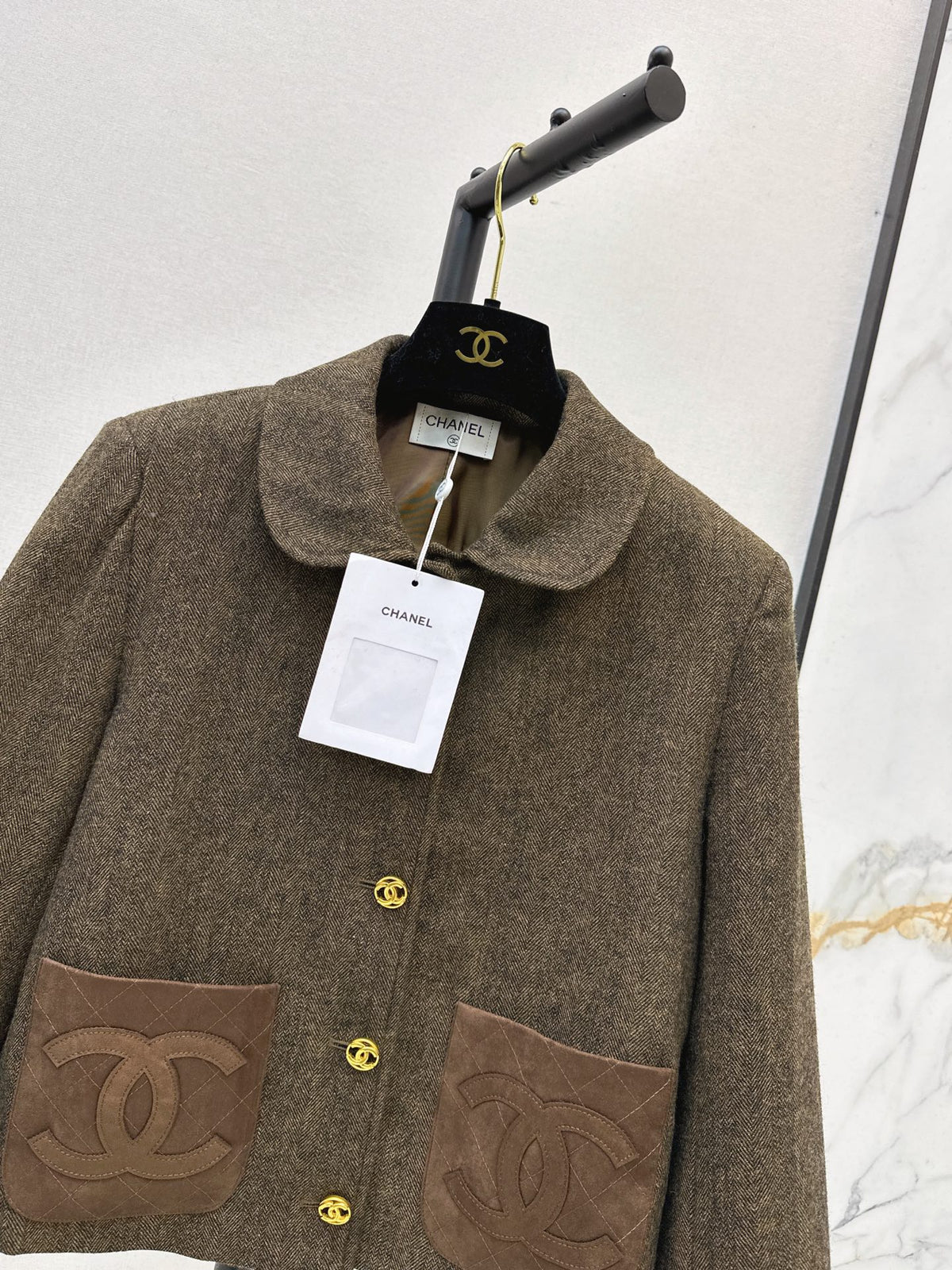 26FW New Collared Cropped Jacket 🤎