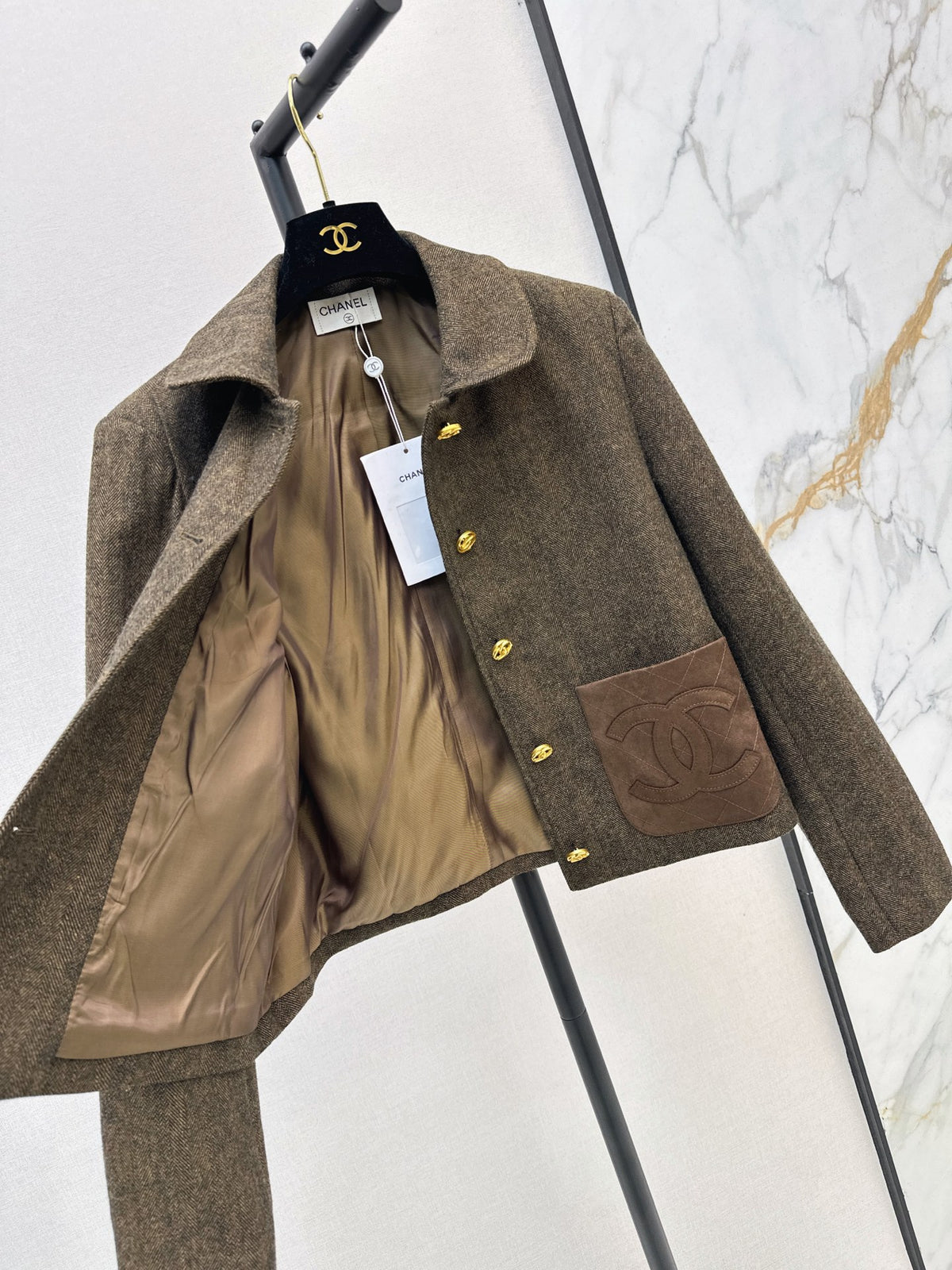 26FW New Collared Cropped Jacket 🤎
